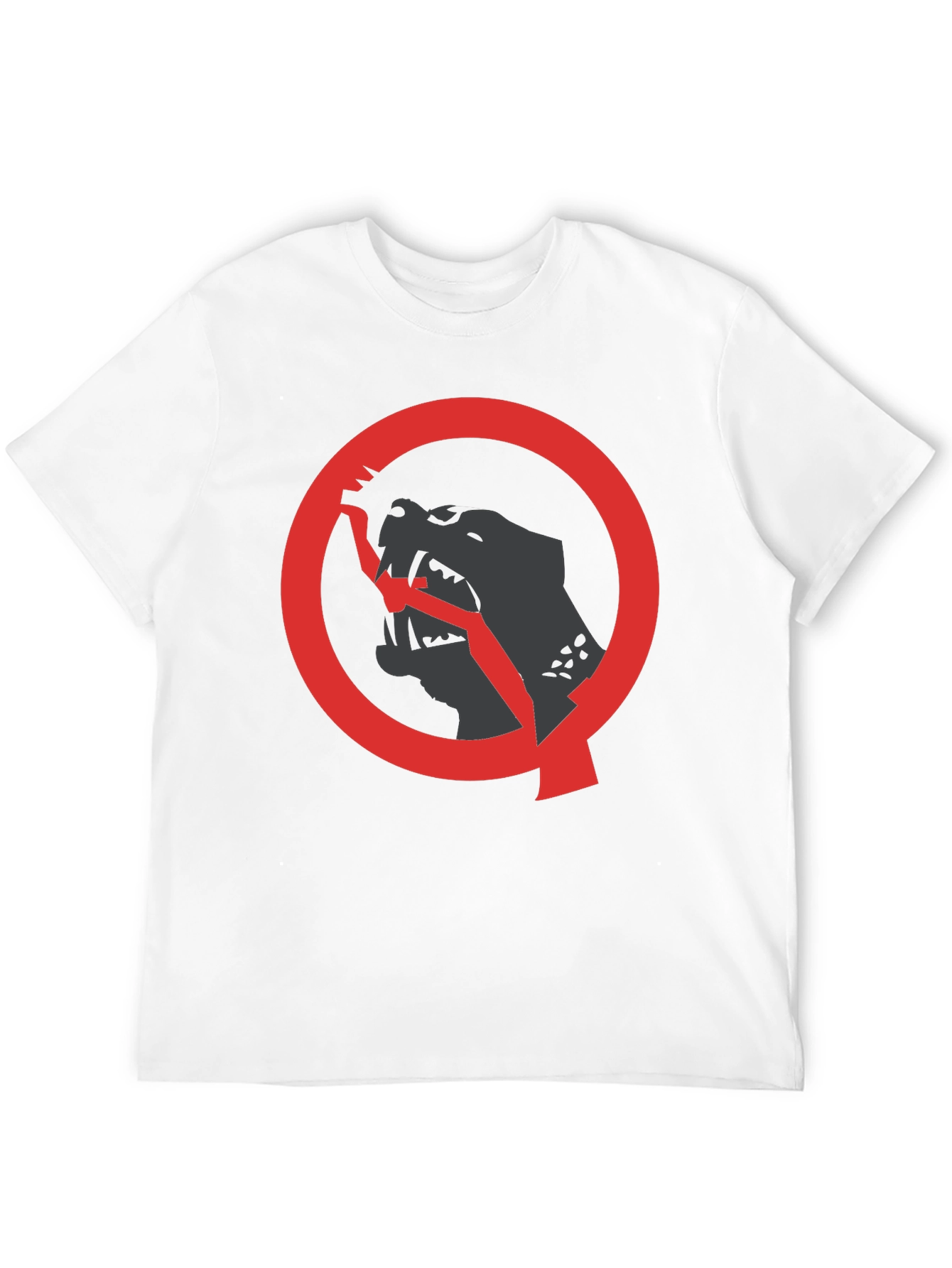 Bold Graphic Tee: Black Panther Circle Design