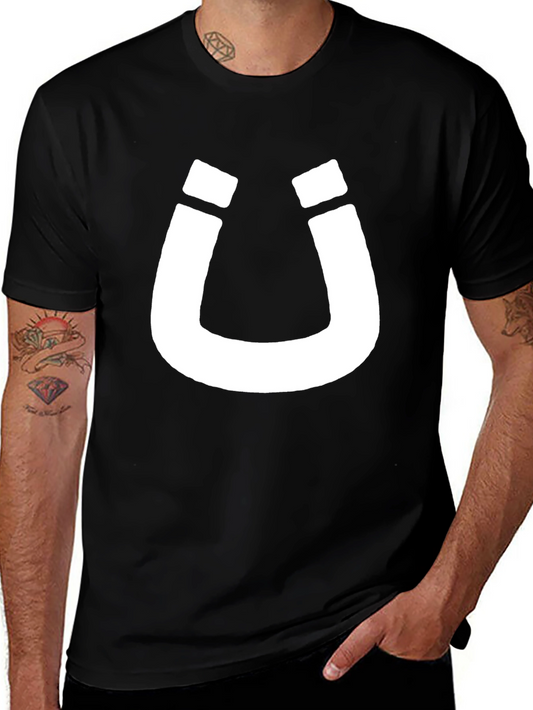 Lucky Horseshoe Graphic Tee - Mens Black T-Shirt