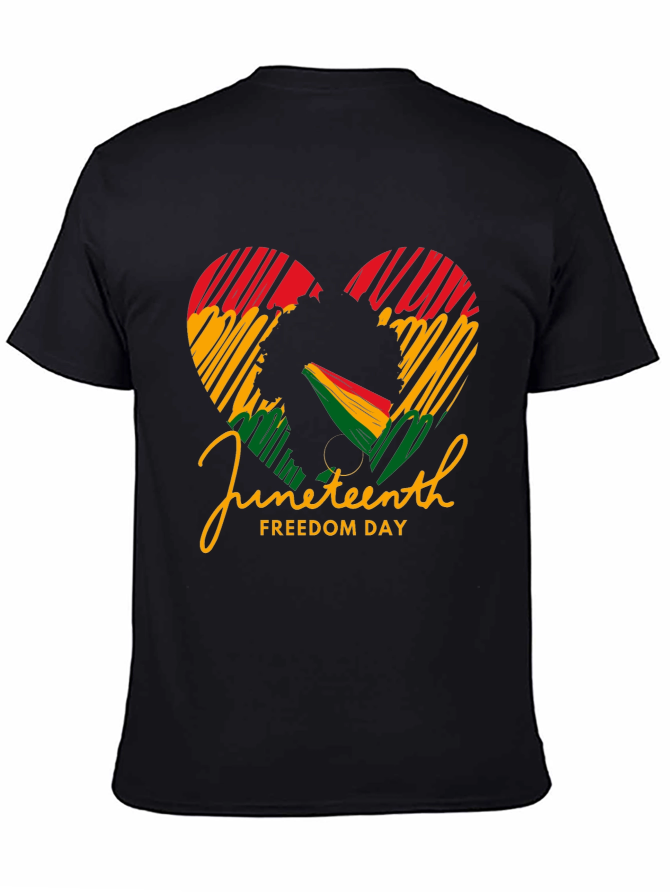 Juneteenth Freedom Day Heart Graphic Tee