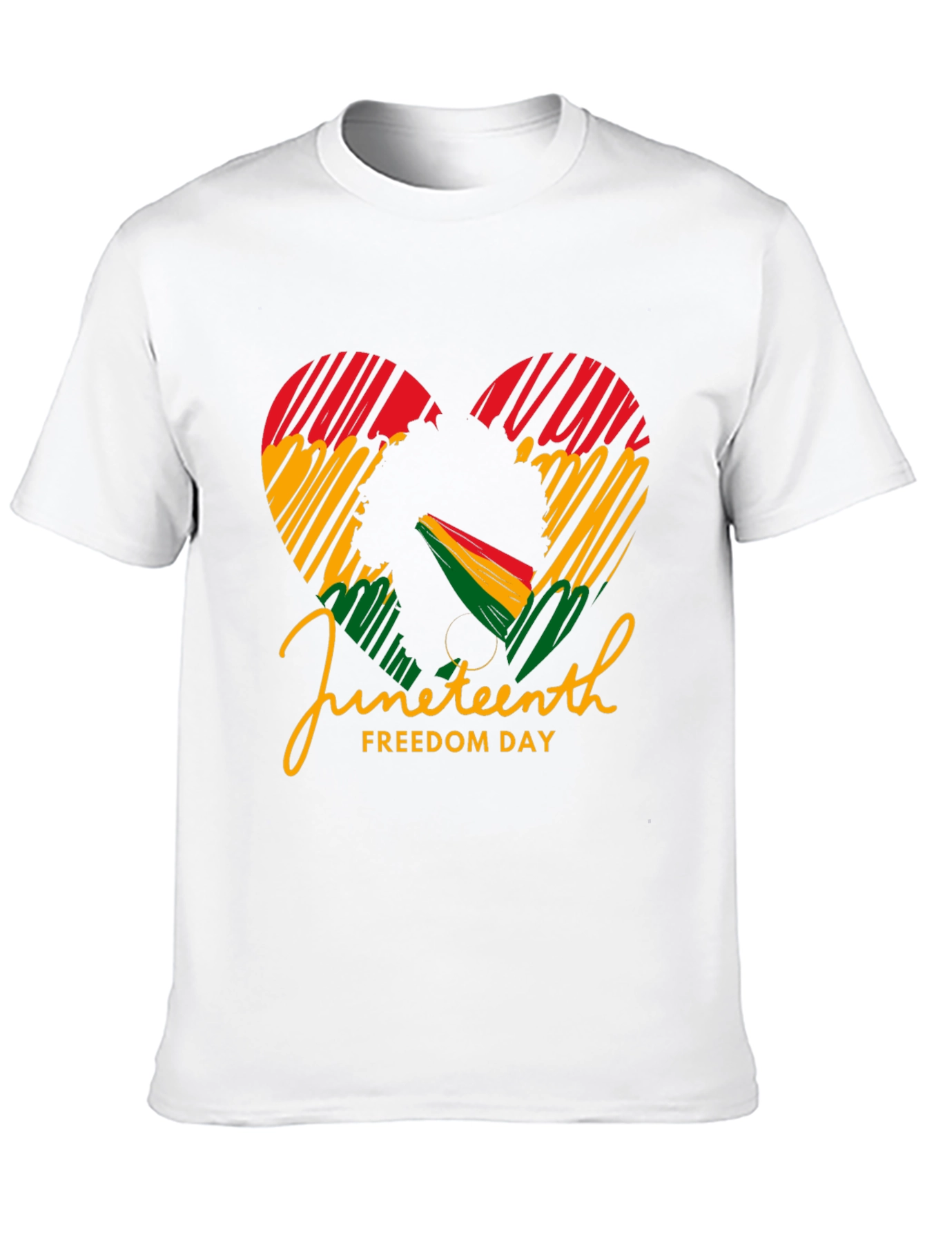 Juneteenth Freedom Day Heart Graphic Tee