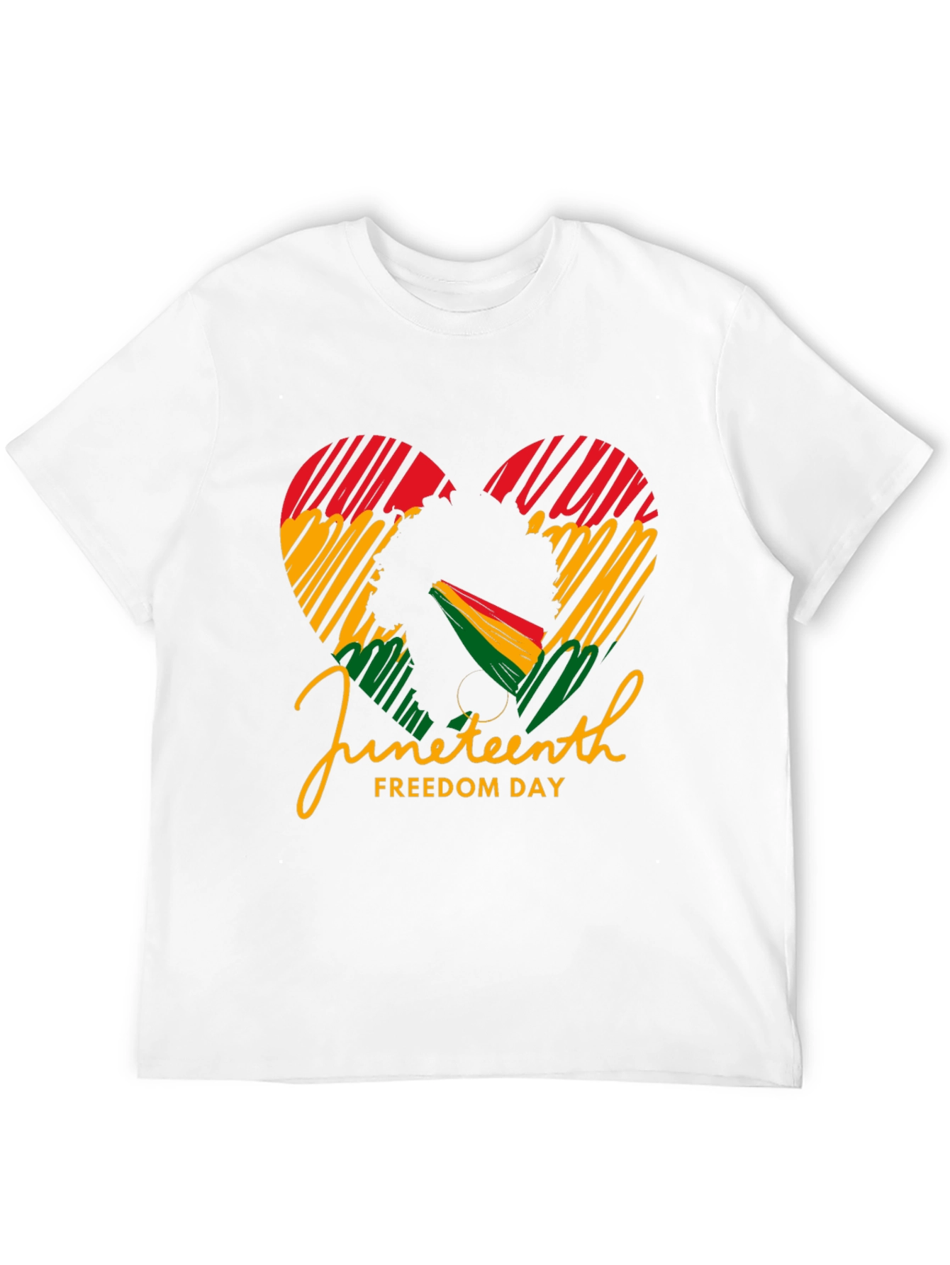 Juneteenth Freedom Day Heart Graphic Tee