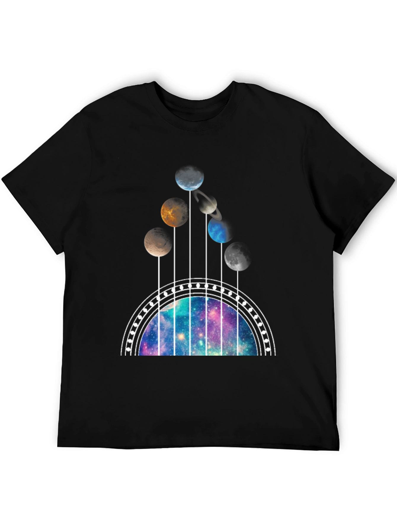 Galaxy Guitar T-Shirt - Space Music Lover Tee