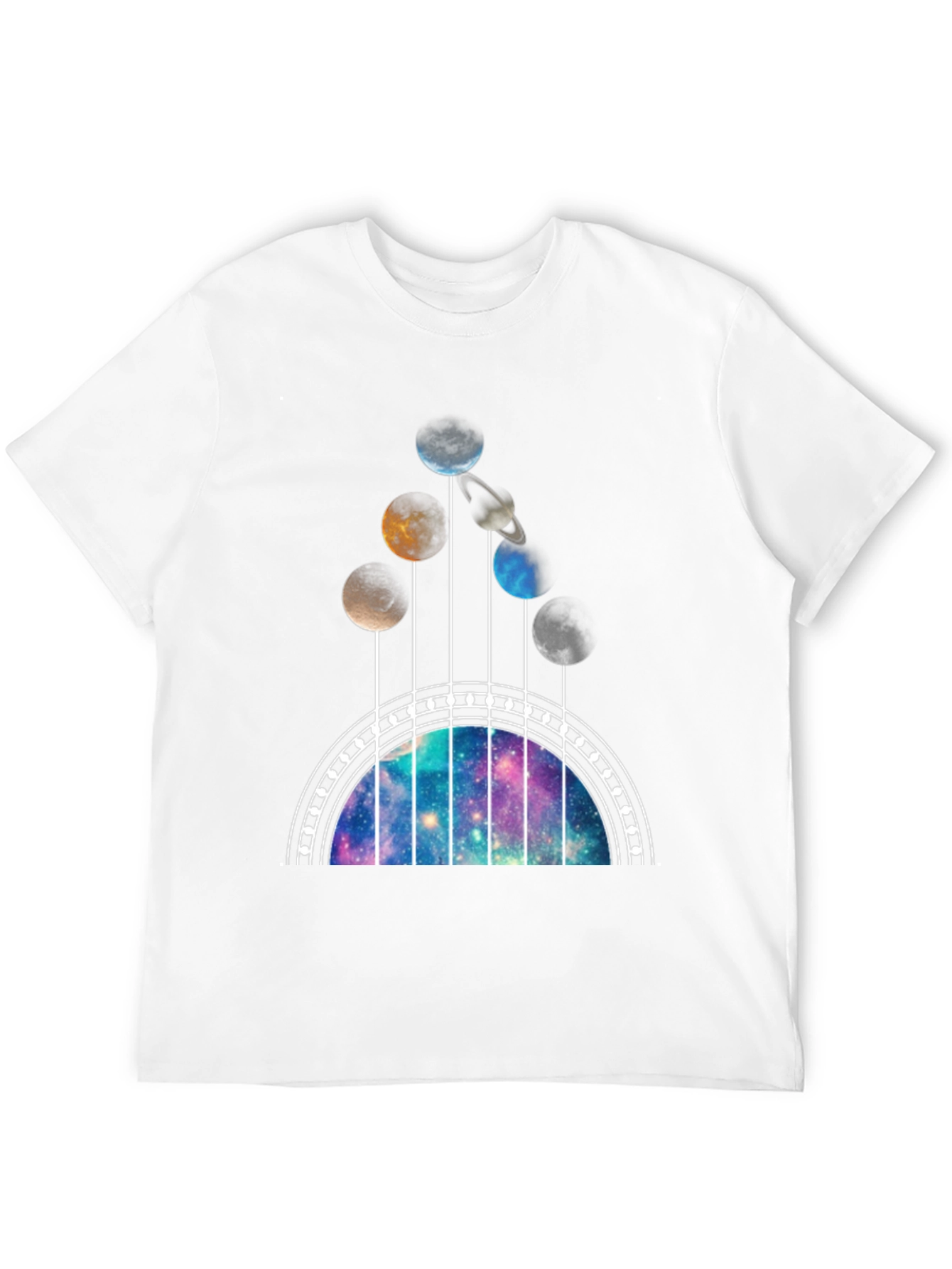 Galaxy Guitar T-Shirt - Space Music Lover Tee