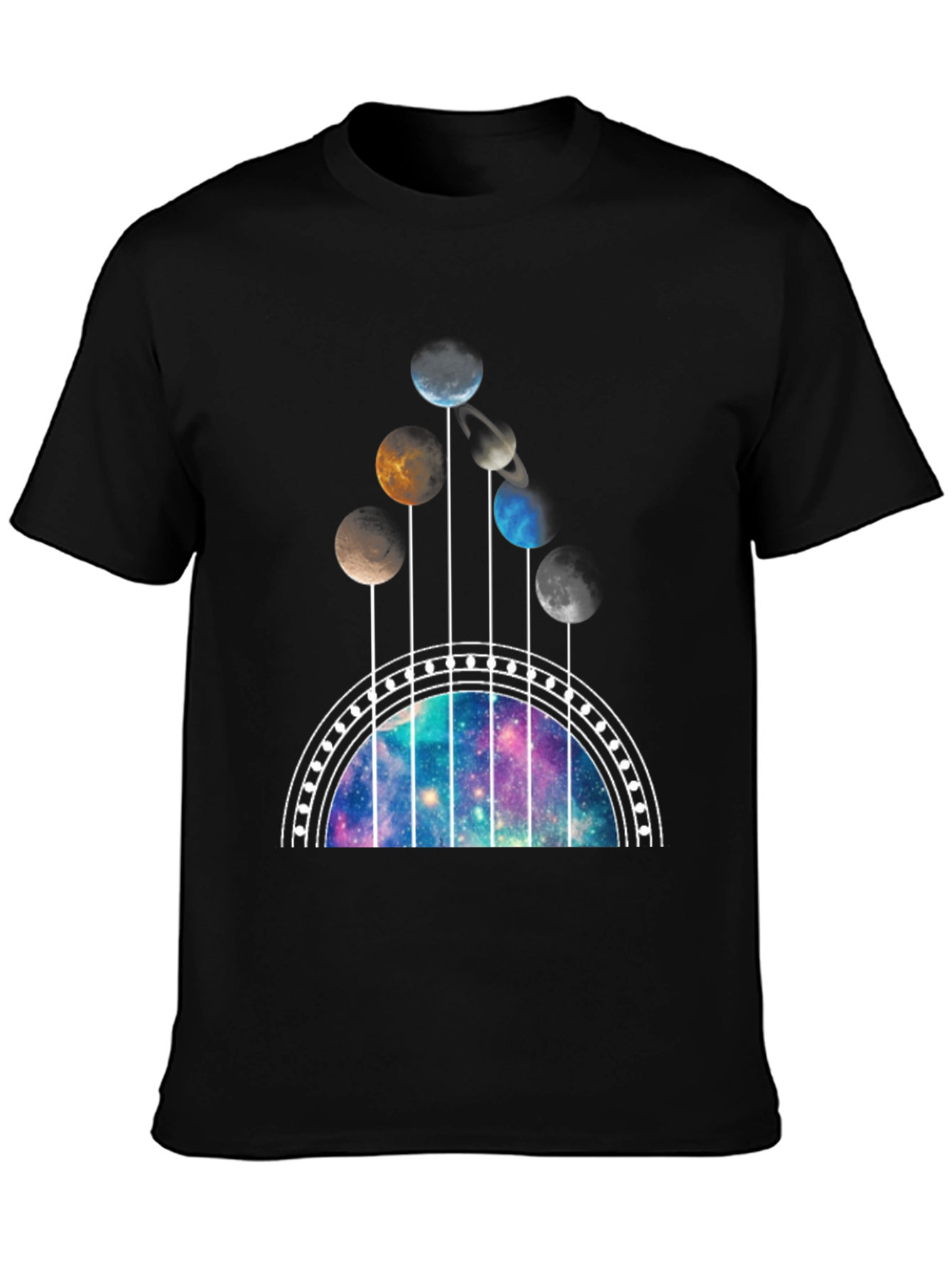 Galaxy Guitar T-Shirt - Space Music Lover Tee