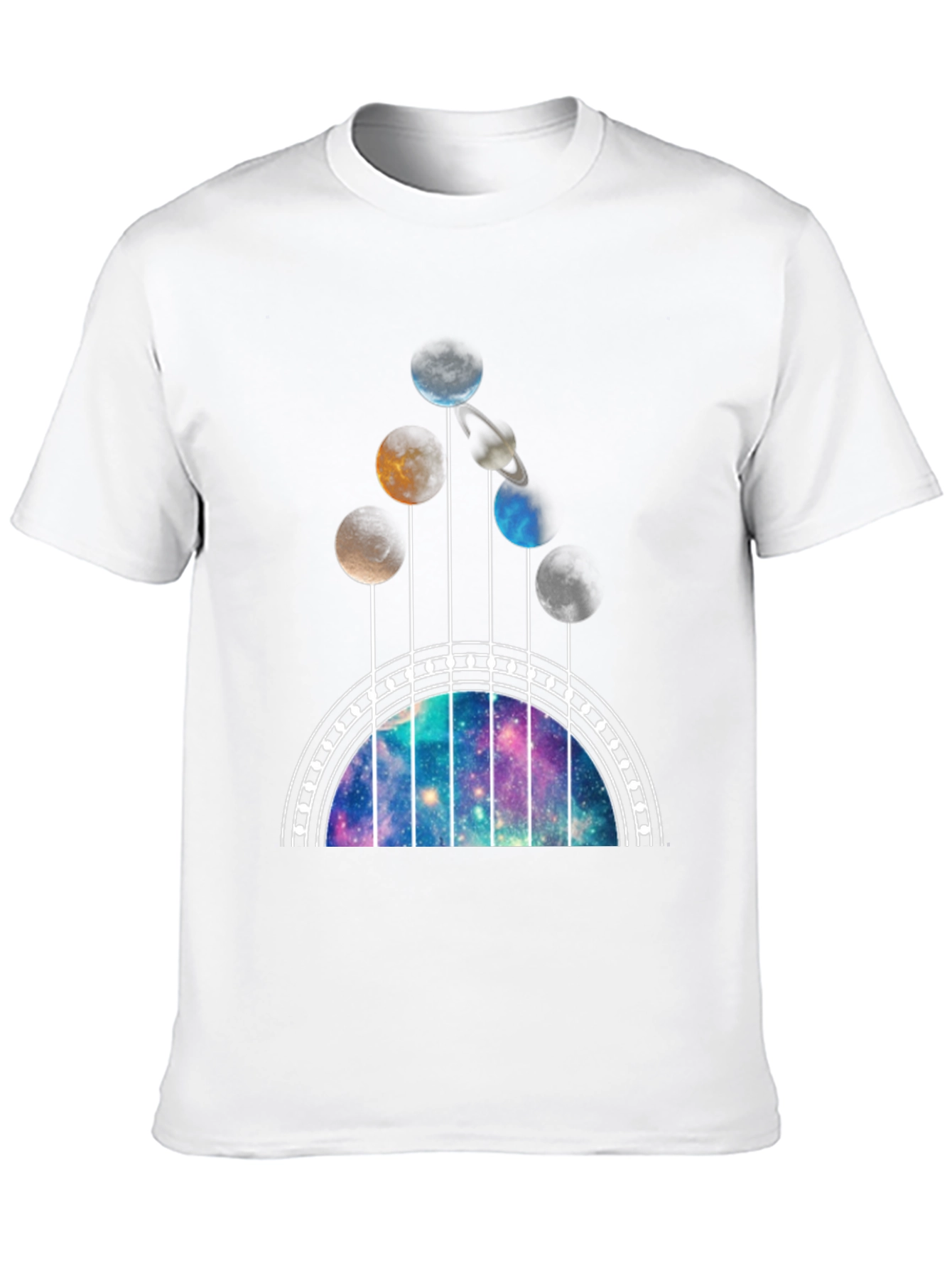 Galaxy Guitar T-Shirt - Space Music Lover Tee