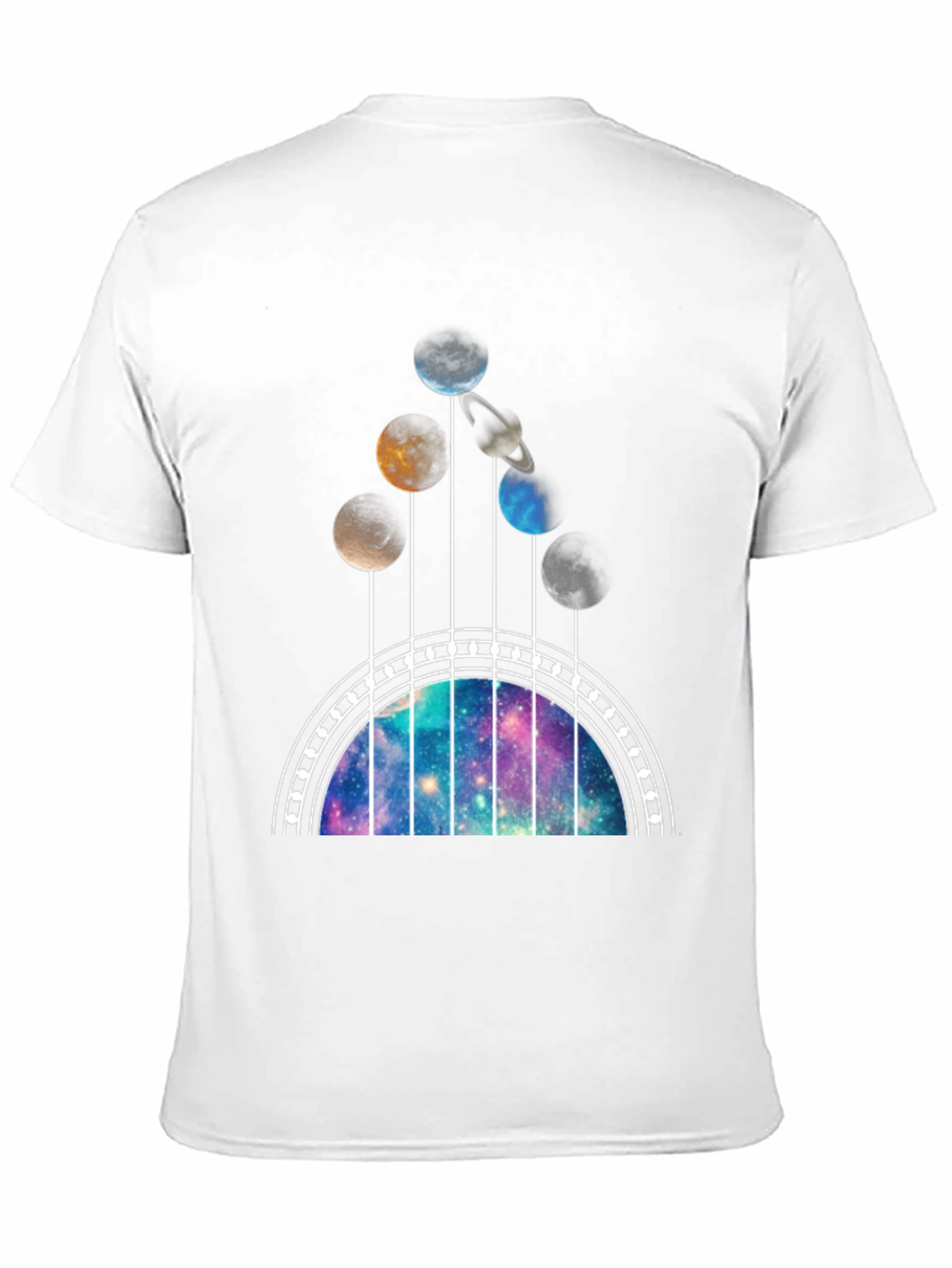 Galaxy Guitar T-Shirt - Space Music Lover Tee