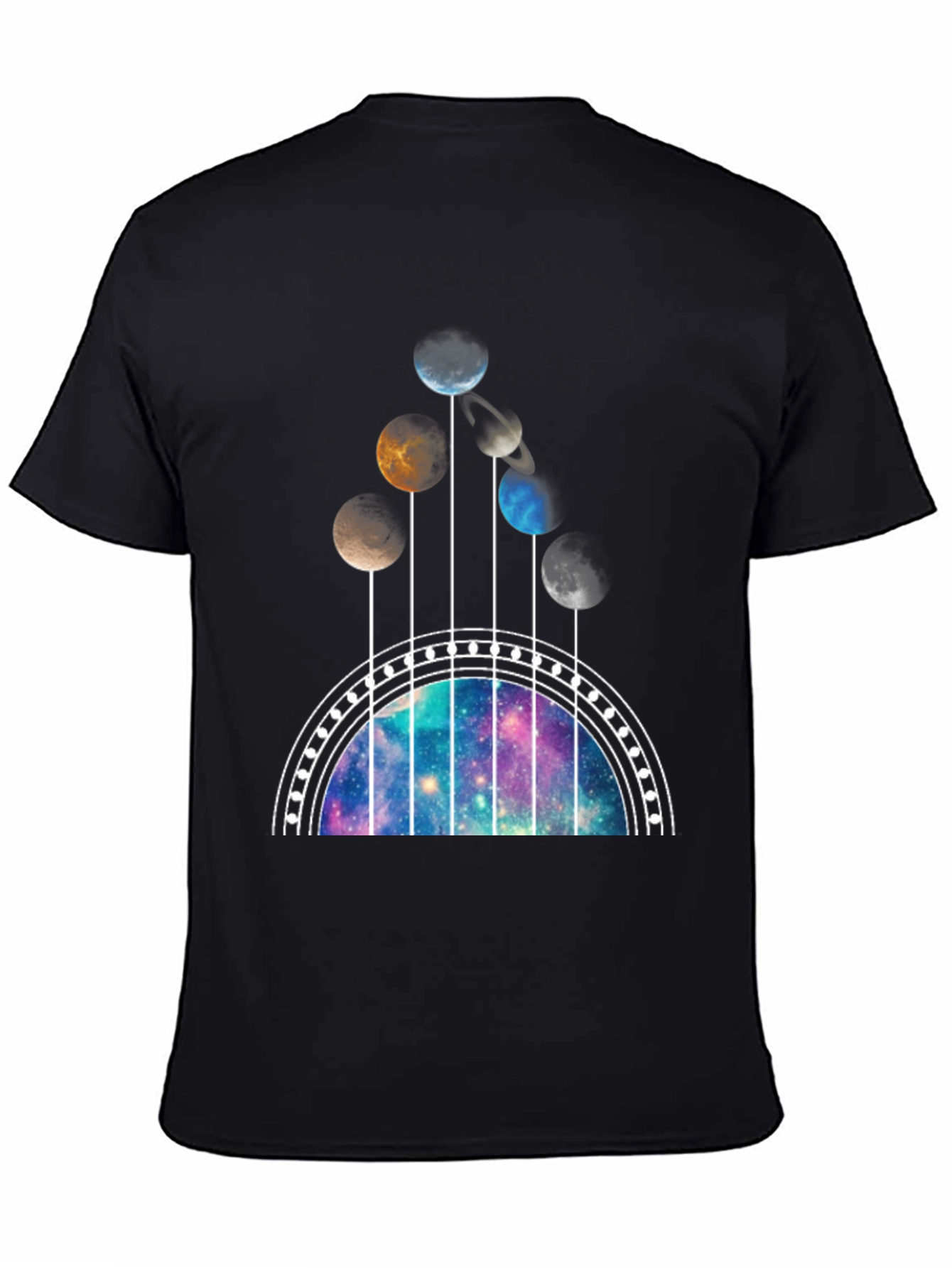 Galaxy Guitar T-Shirt - Space Music Lover Tee