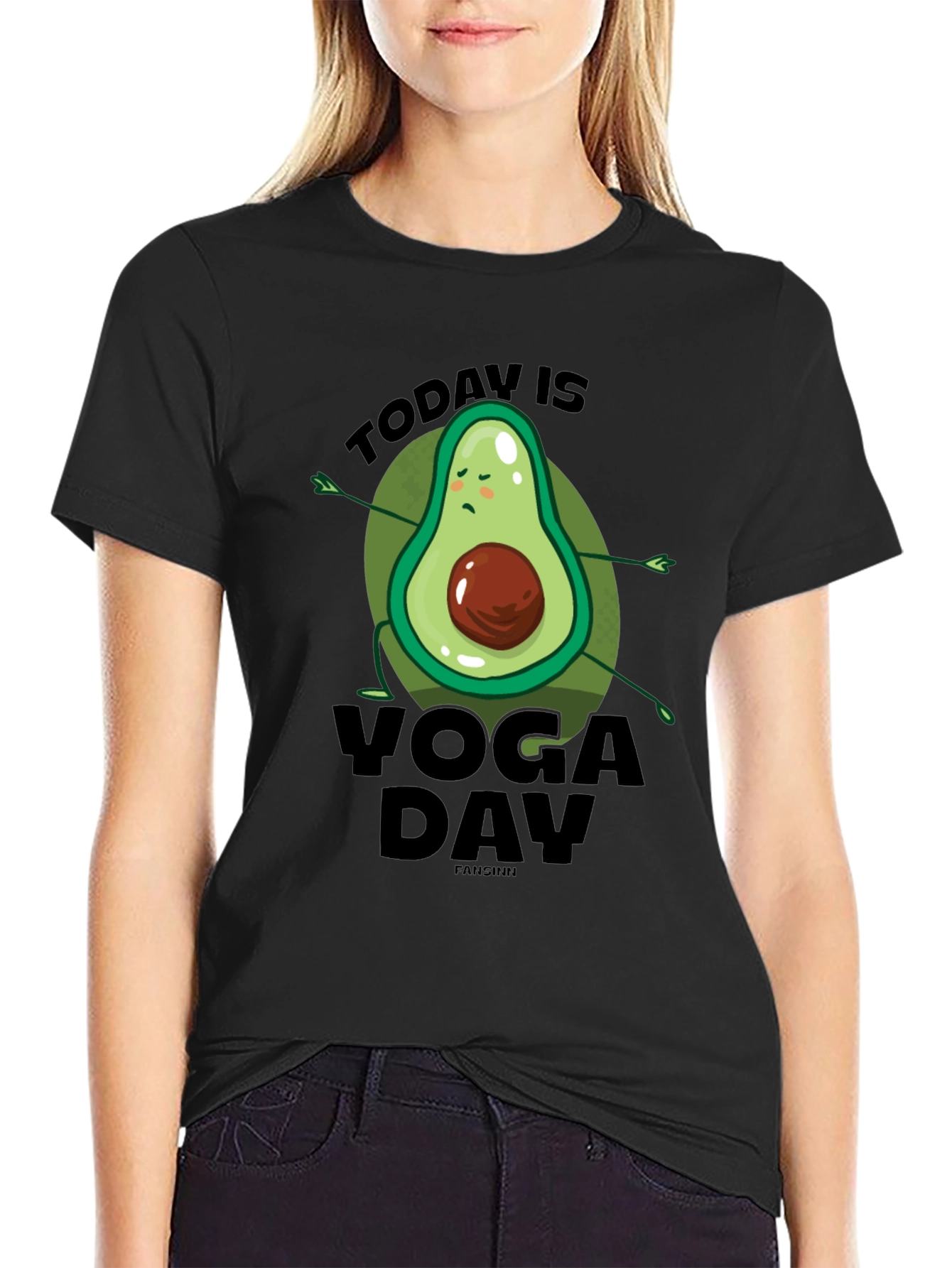 Yoga Avocado T-Shirt - Relaxed Fit