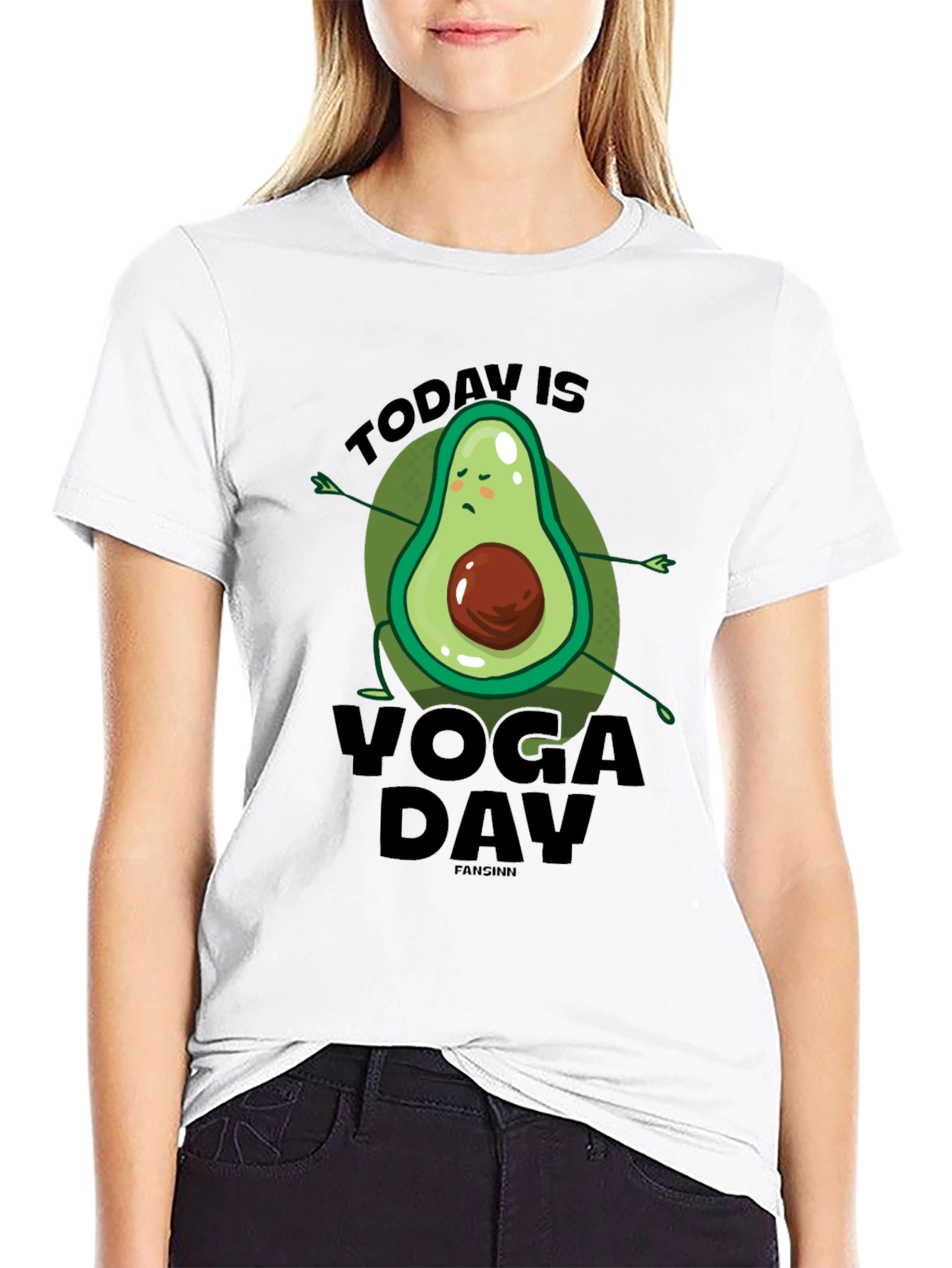 Yoga Avocado T-Shirt - Relaxed Fit