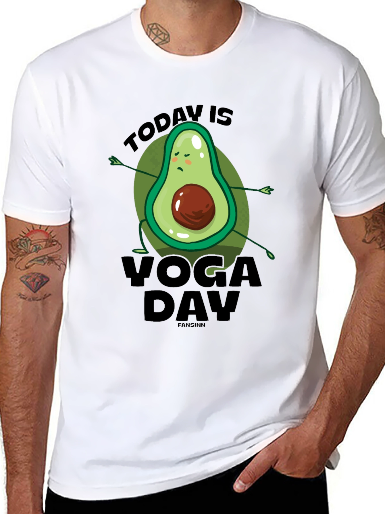 Yoga Avocado T-Shirt - Relaxed Fit