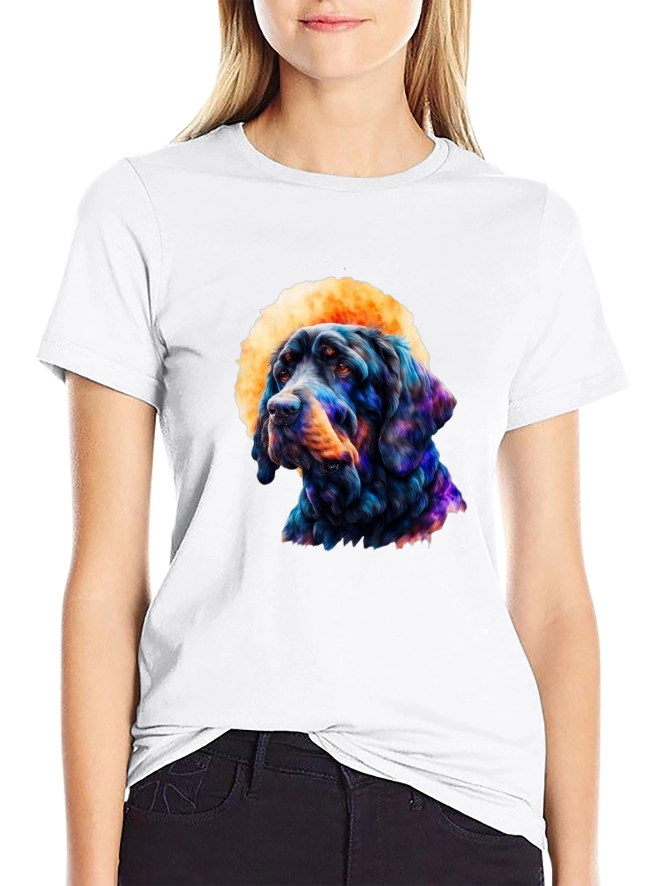 Dog Art T-Shirt: Unique Canine Graphic Tee