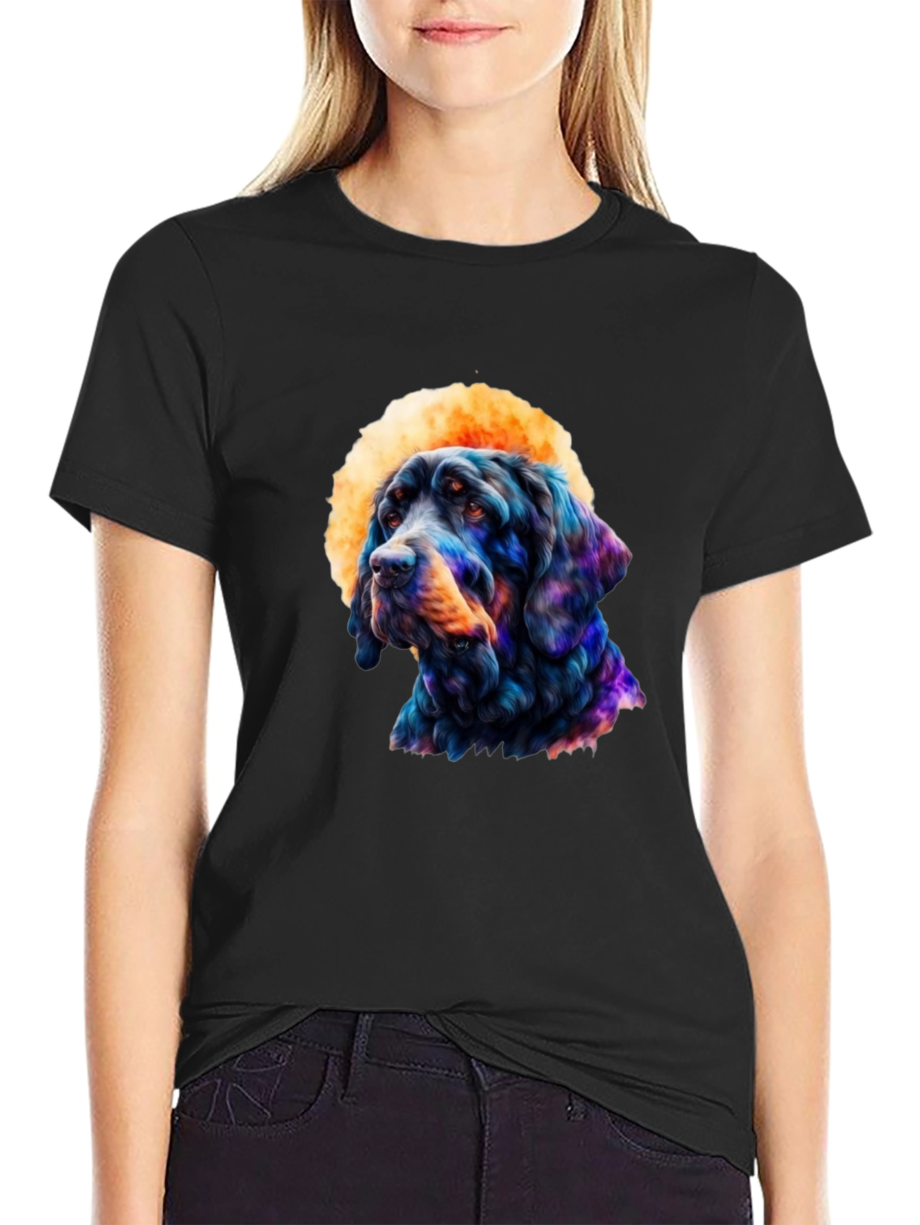 Dog Art T-Shirt: Unique Canine Graphic Tee