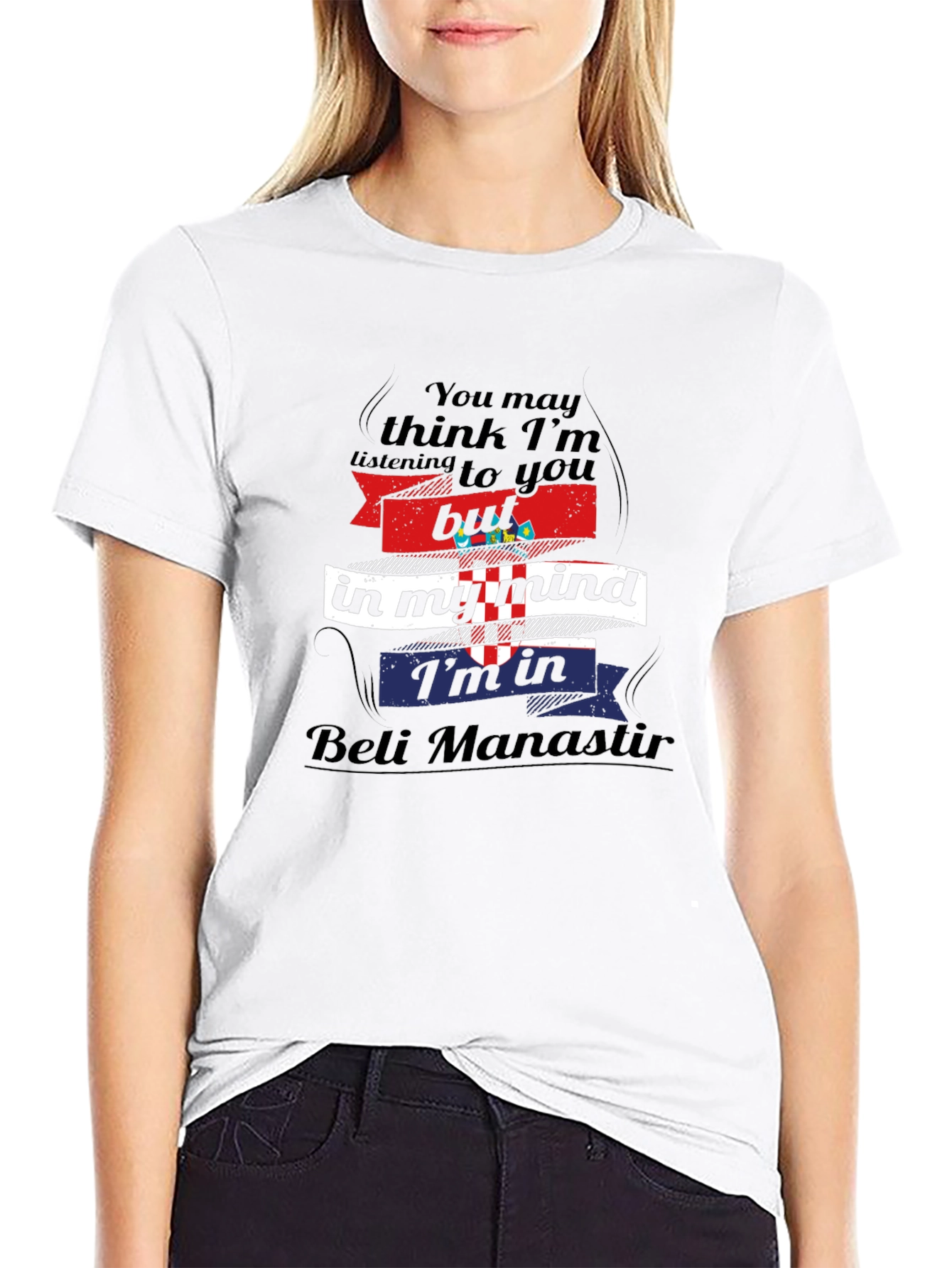 Beli Manastir Mind T-Shirt - Croatia Flag Tee