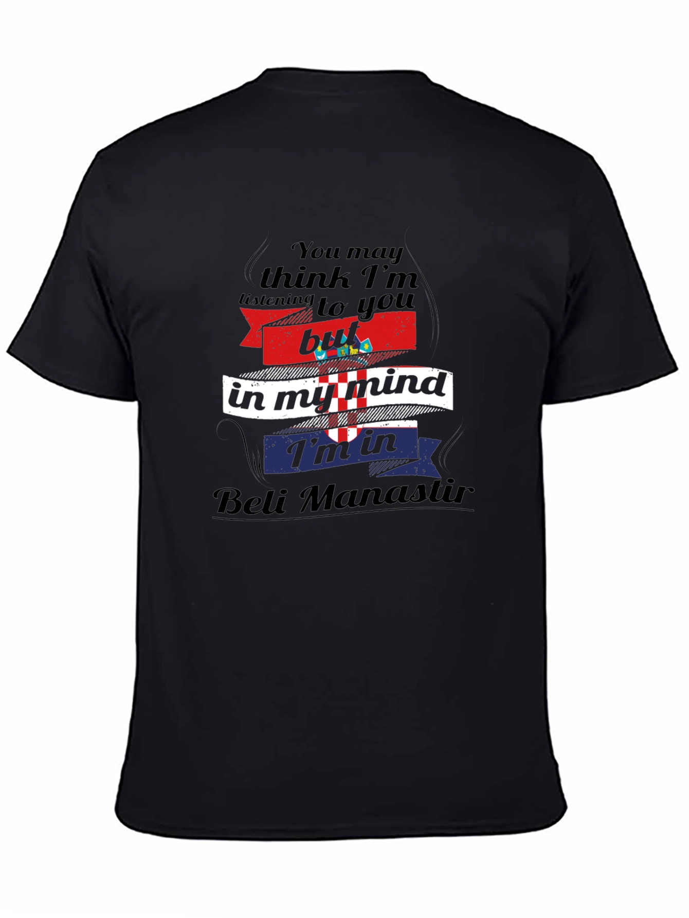 Beli Manastir Mind T-Shirt - Croatia Flag Tee