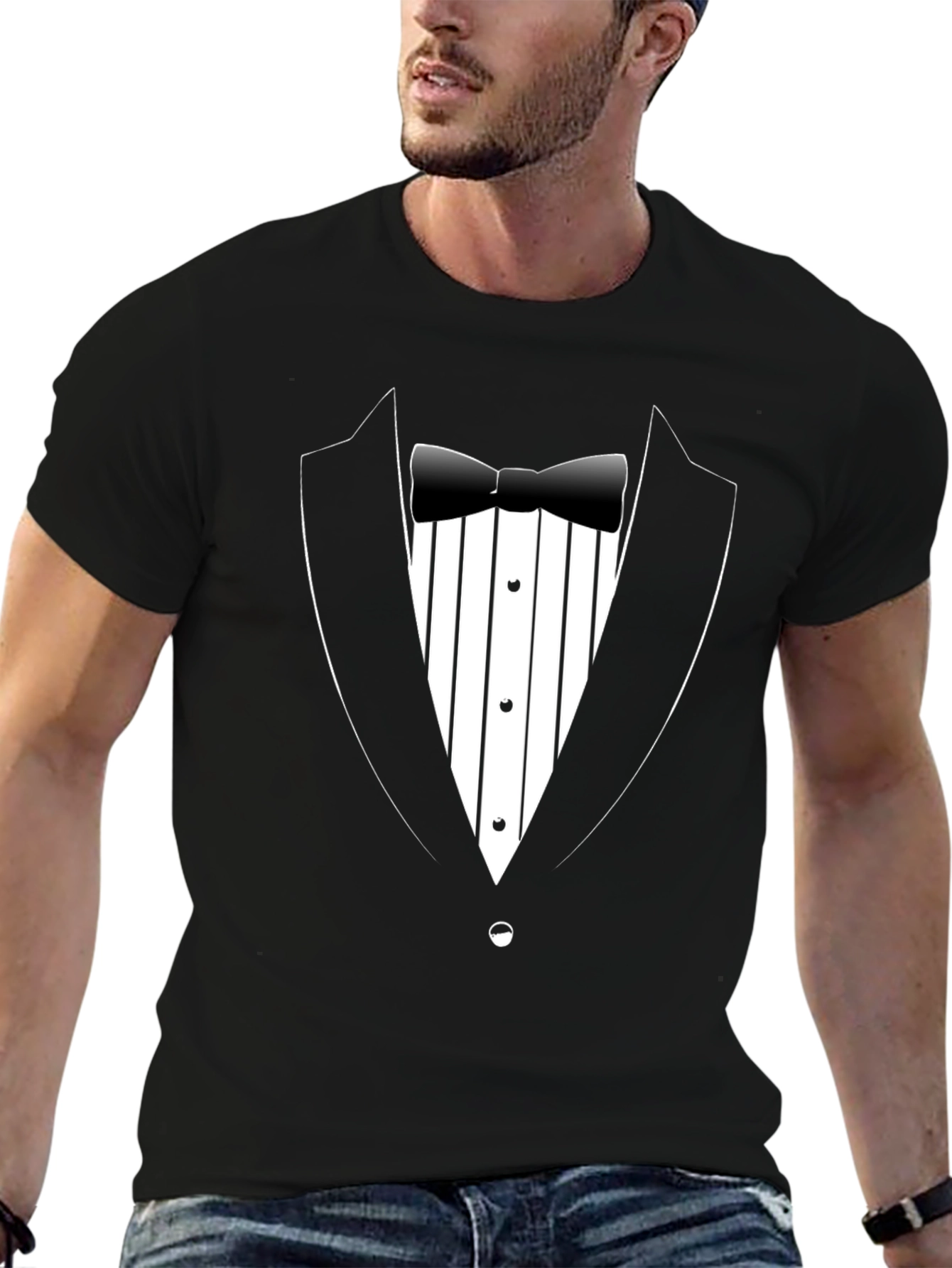 Tuxedo T-Shirt - Novelty Graphic Tee