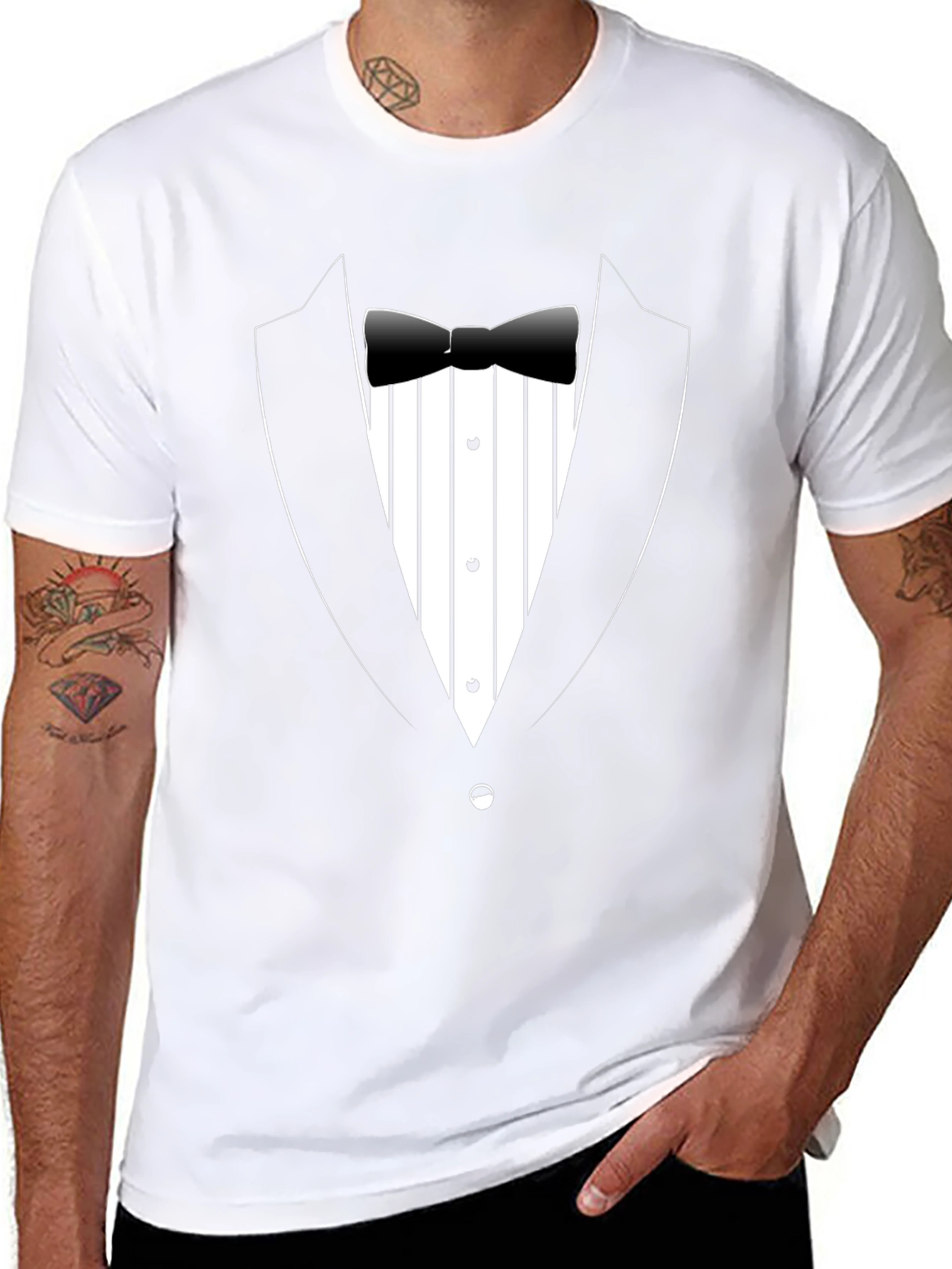 Tuxedo T-Shirt - Novelty Graphic Tee