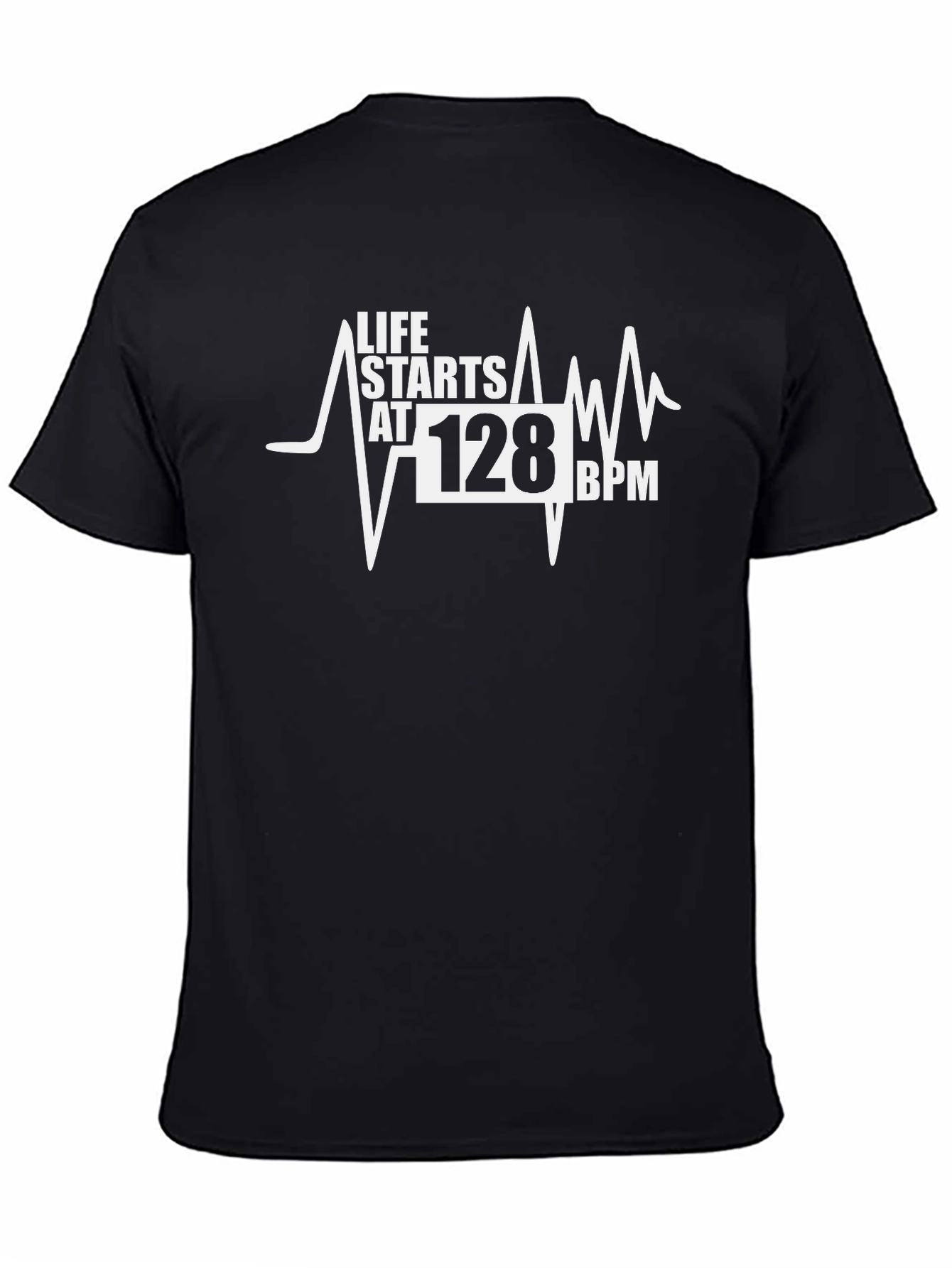 Life Starts at 128 BPM Graphic T-Shirt