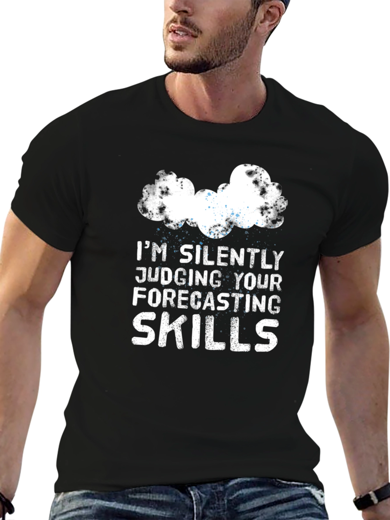 Funny Weather Forecaster T-Shirt Judging Forecasting Skills