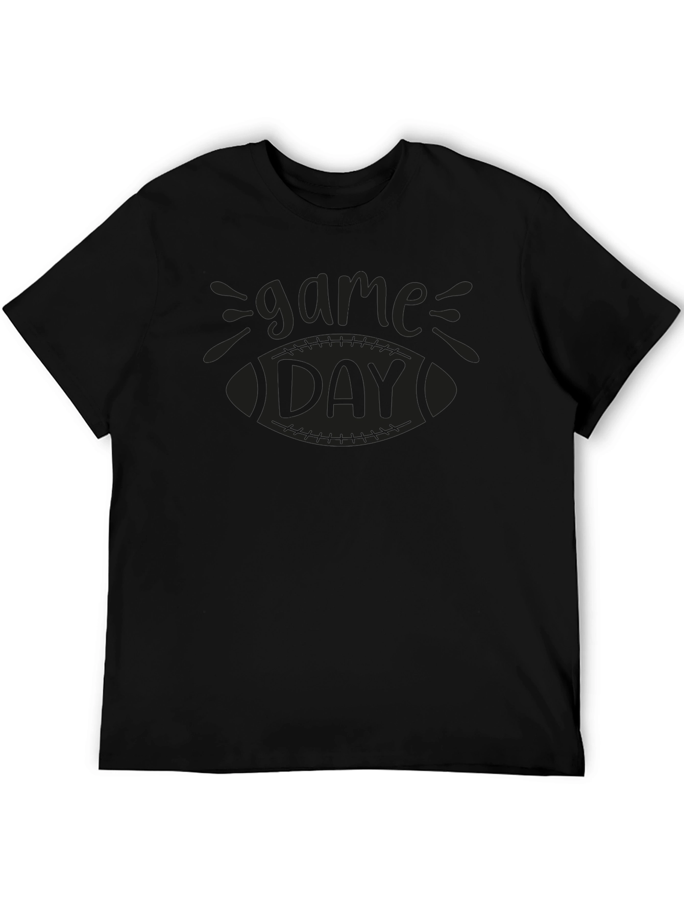 Game Day Football T-Shirt - Black