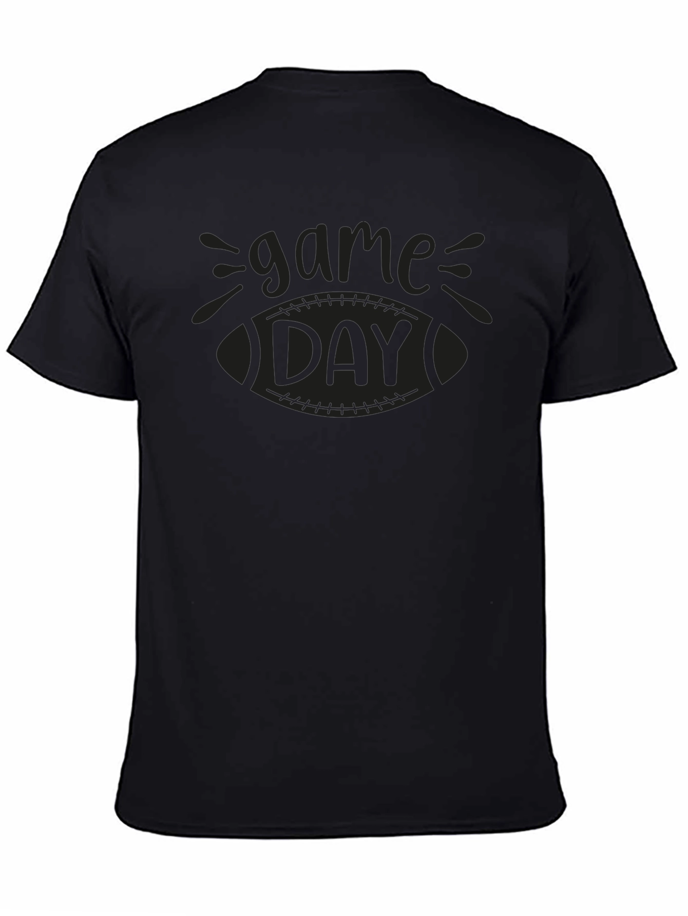 Game Day Football T-Shirt - Black