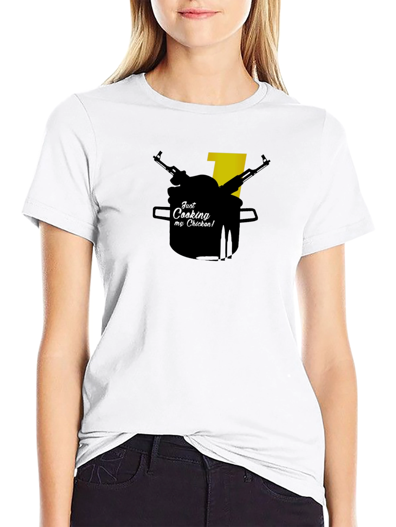 Just Cooking Chicken Tee - Gamer T-Shirt