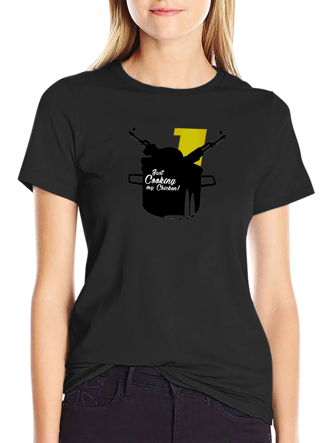 Just Cooking Chicken Tee - Gamer T-Shirt
