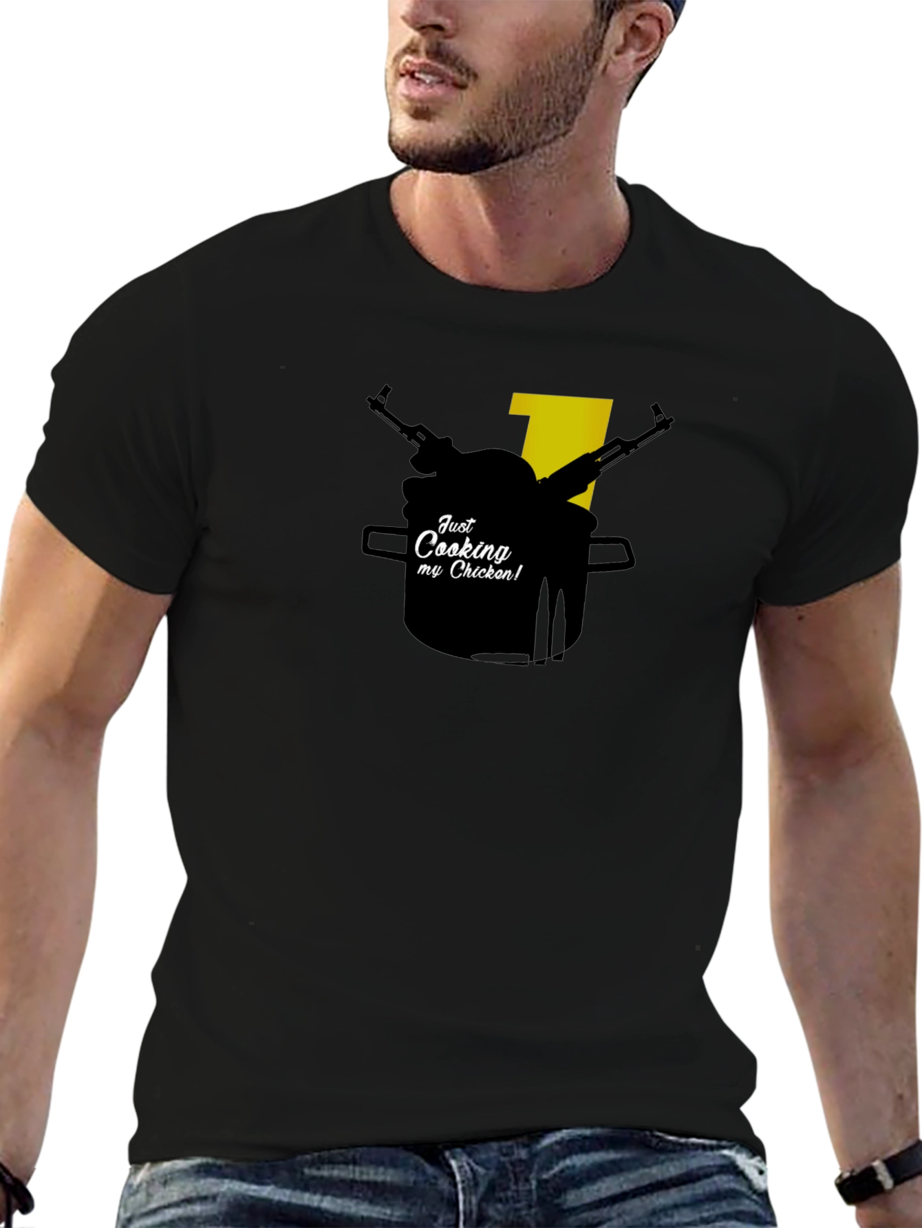 Just Cooking Chicken Tee - Gamer T-Shirt