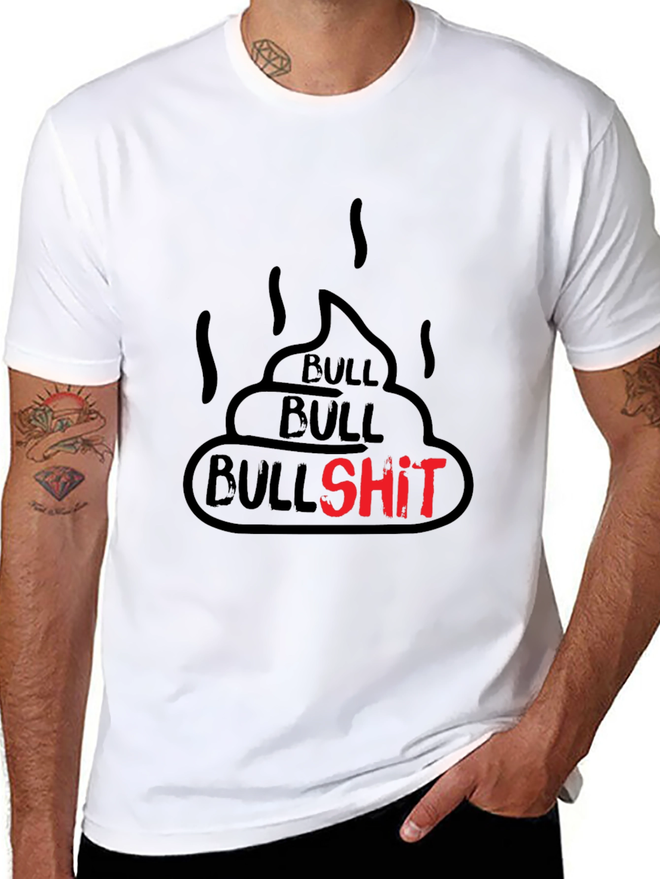 Bullshit Graphic Tee - Funny Humor Novelty T-Shirt