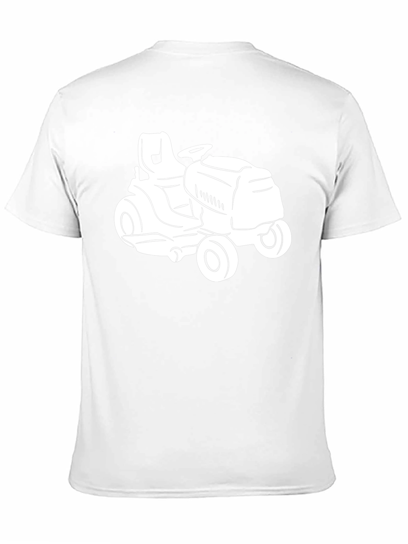 Lawn Tractor Graphic Tee - Black Cotton