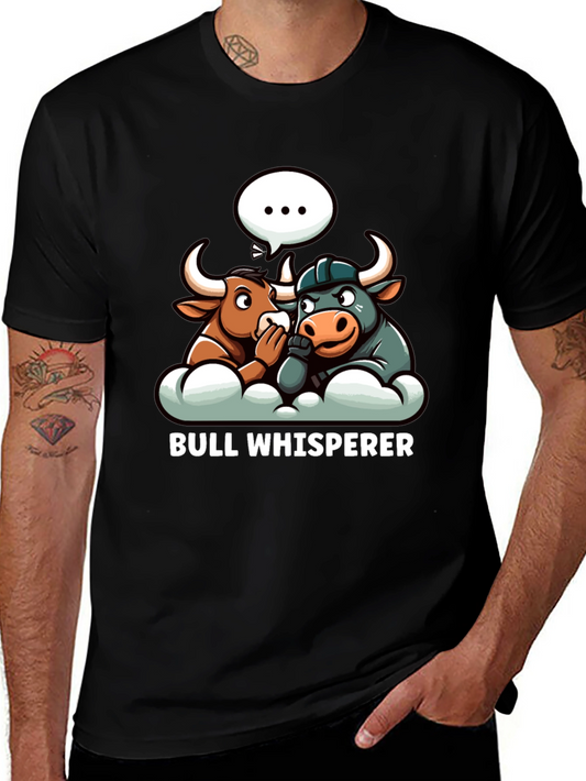 Bull Whisperer Graphic T-Shirt - Black