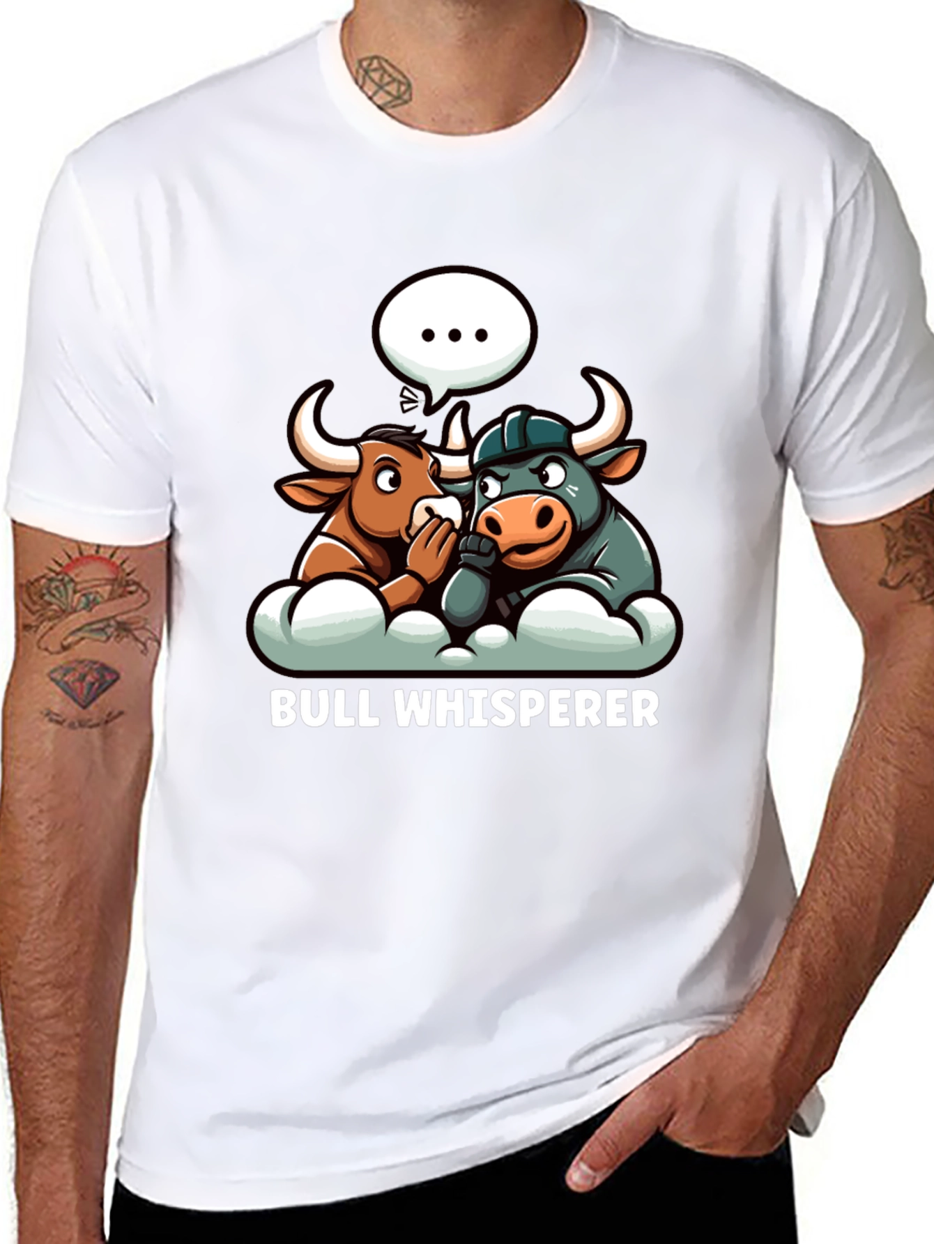 Bull Whisperer Graphic T-Shirt - Black