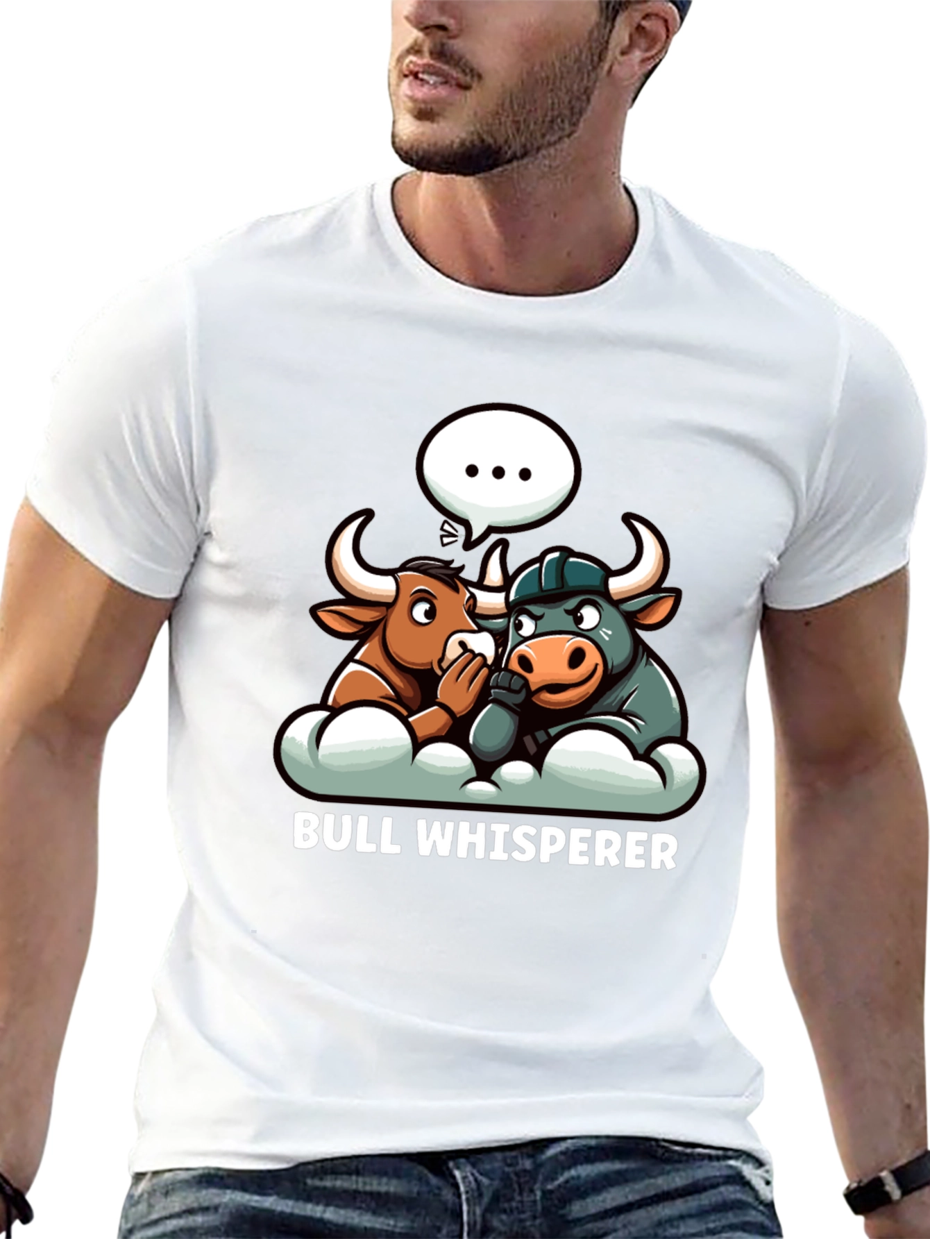 Bull Whisperer Graphic T-Shirt - Black