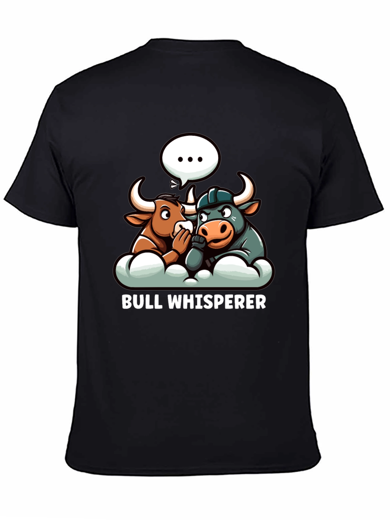 Bull Whisperer Graphic T-Shirt - Black