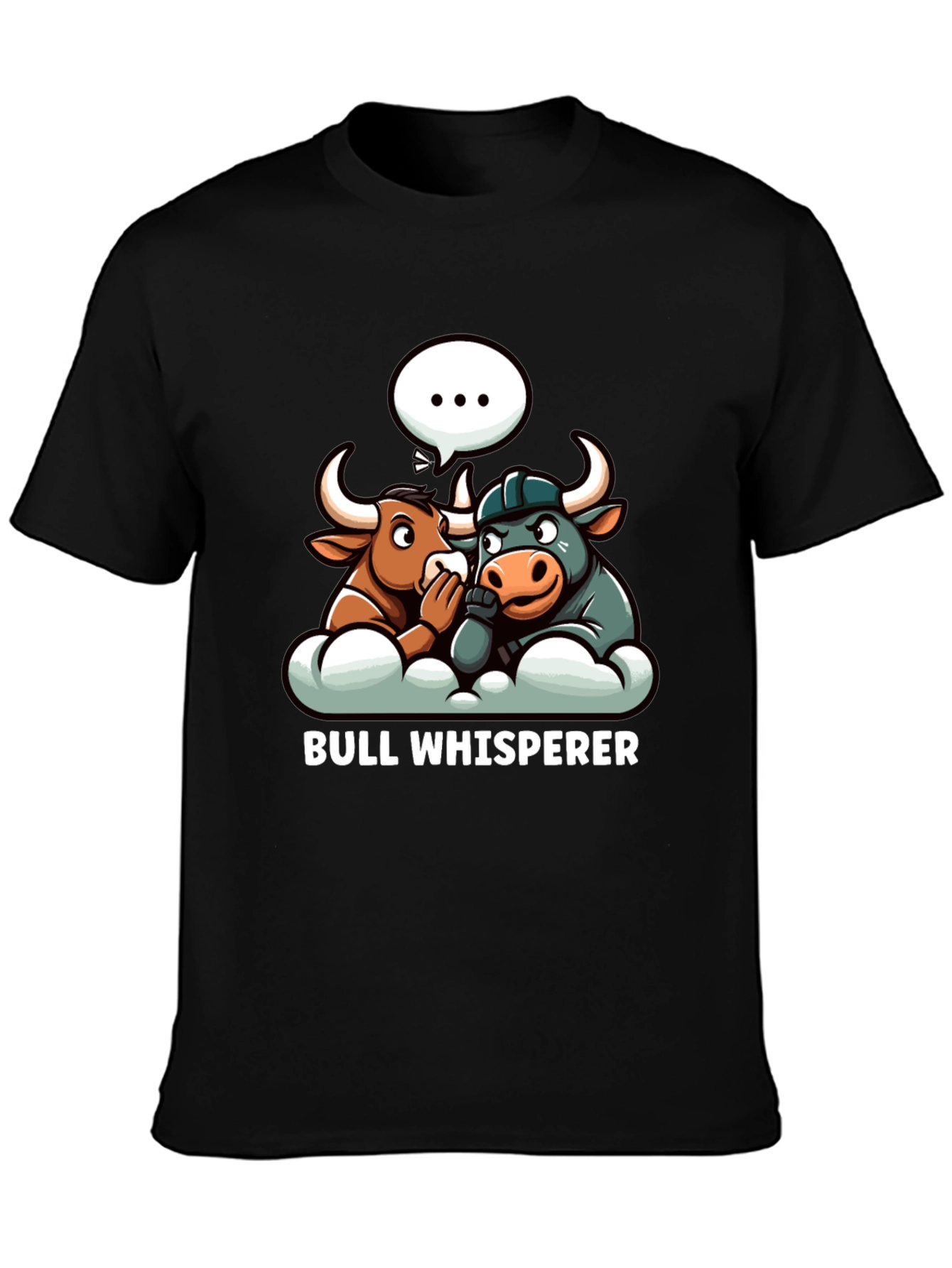 Bull Whisperer Graphic T-Shirt - Black