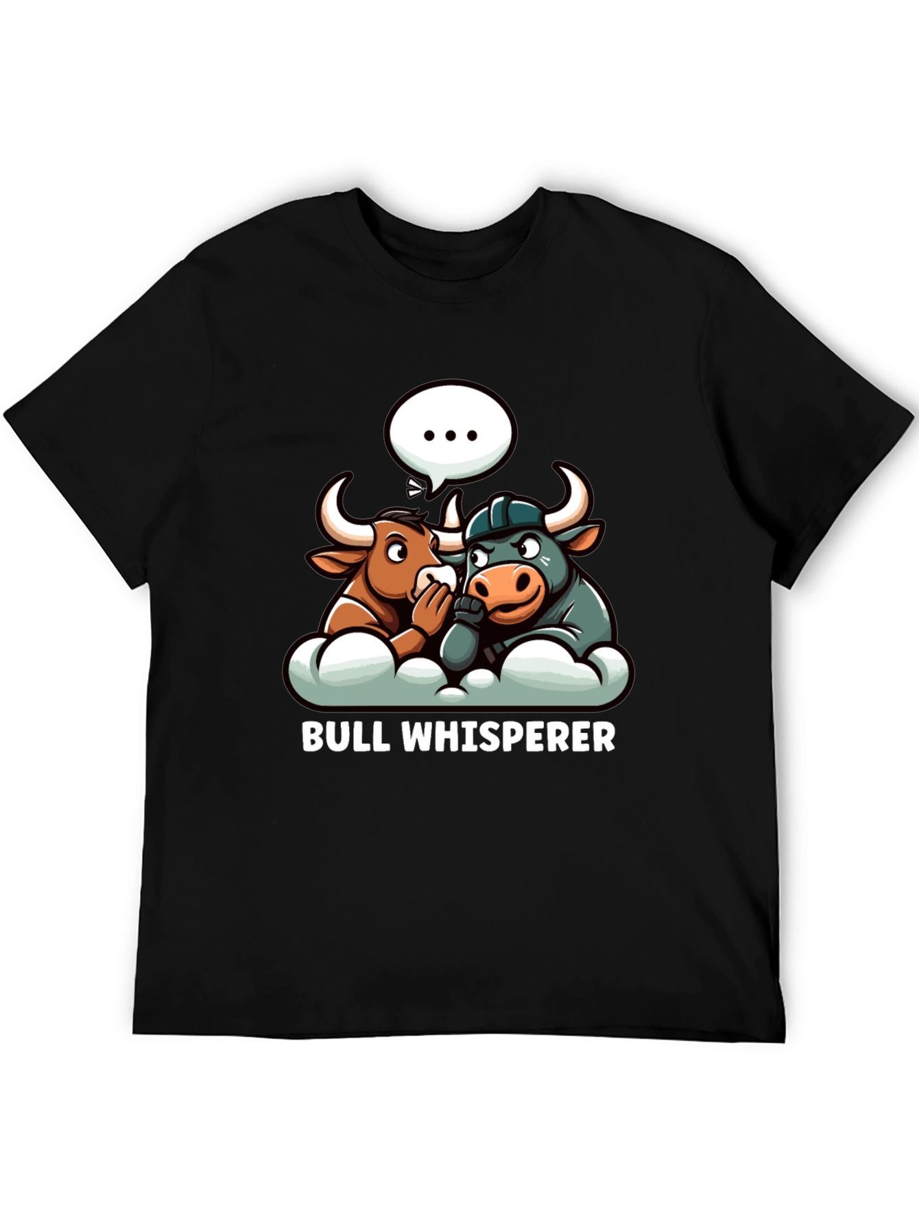 Bull Whisperer Graphic T-Shirt - Black