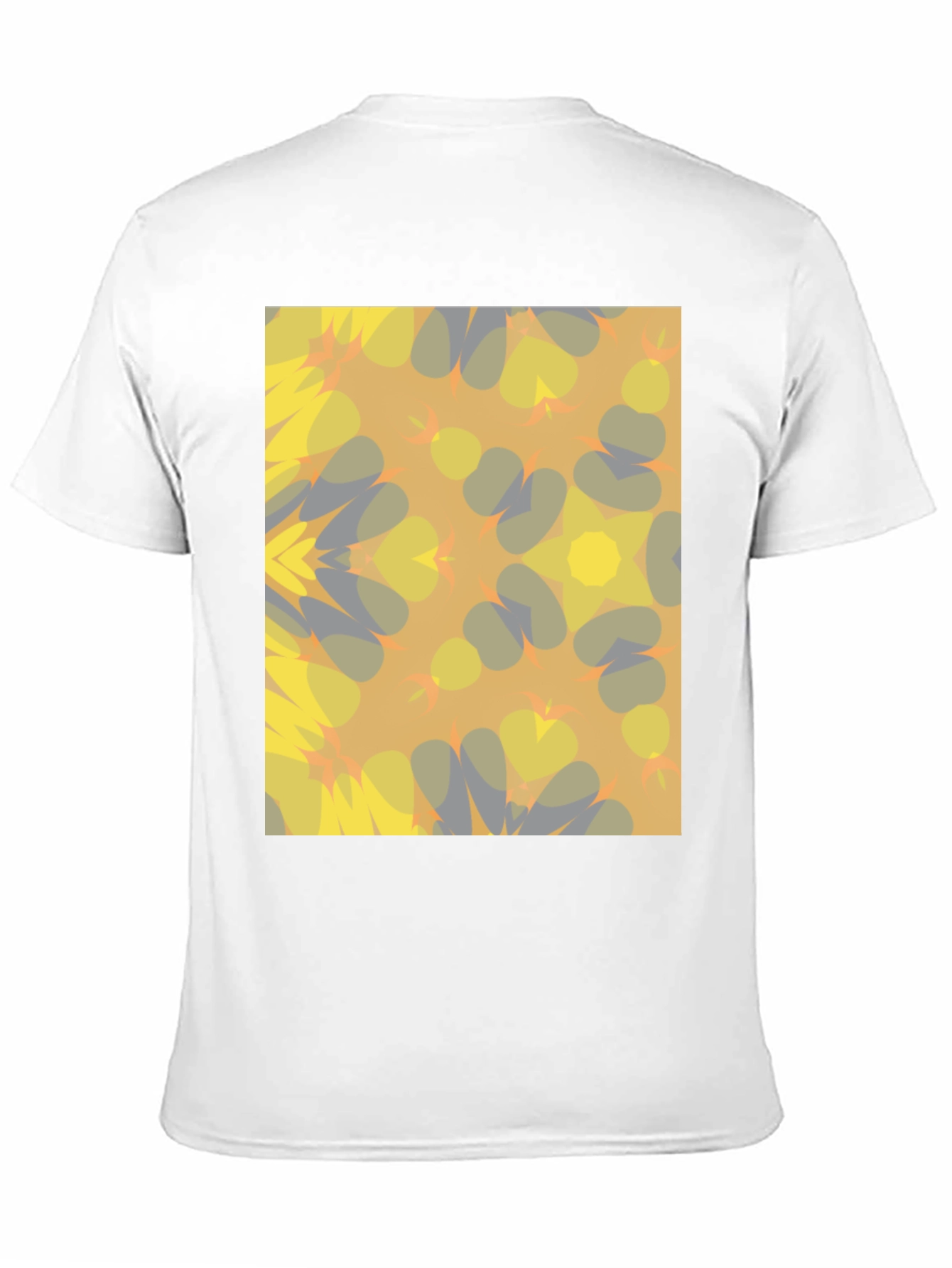Kaleidoscope Pattern Black T-Shirt