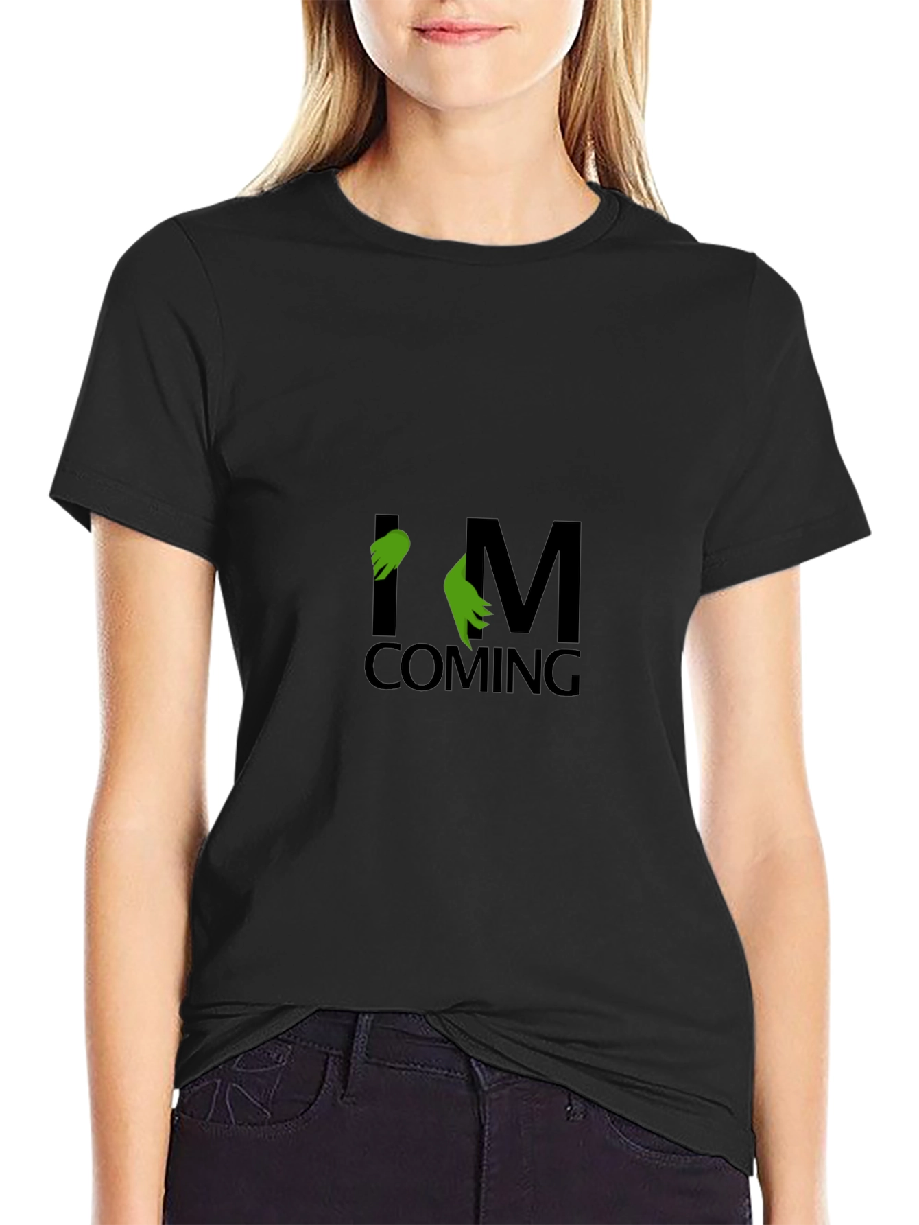 Grinch Im Coming Black T-Shirt