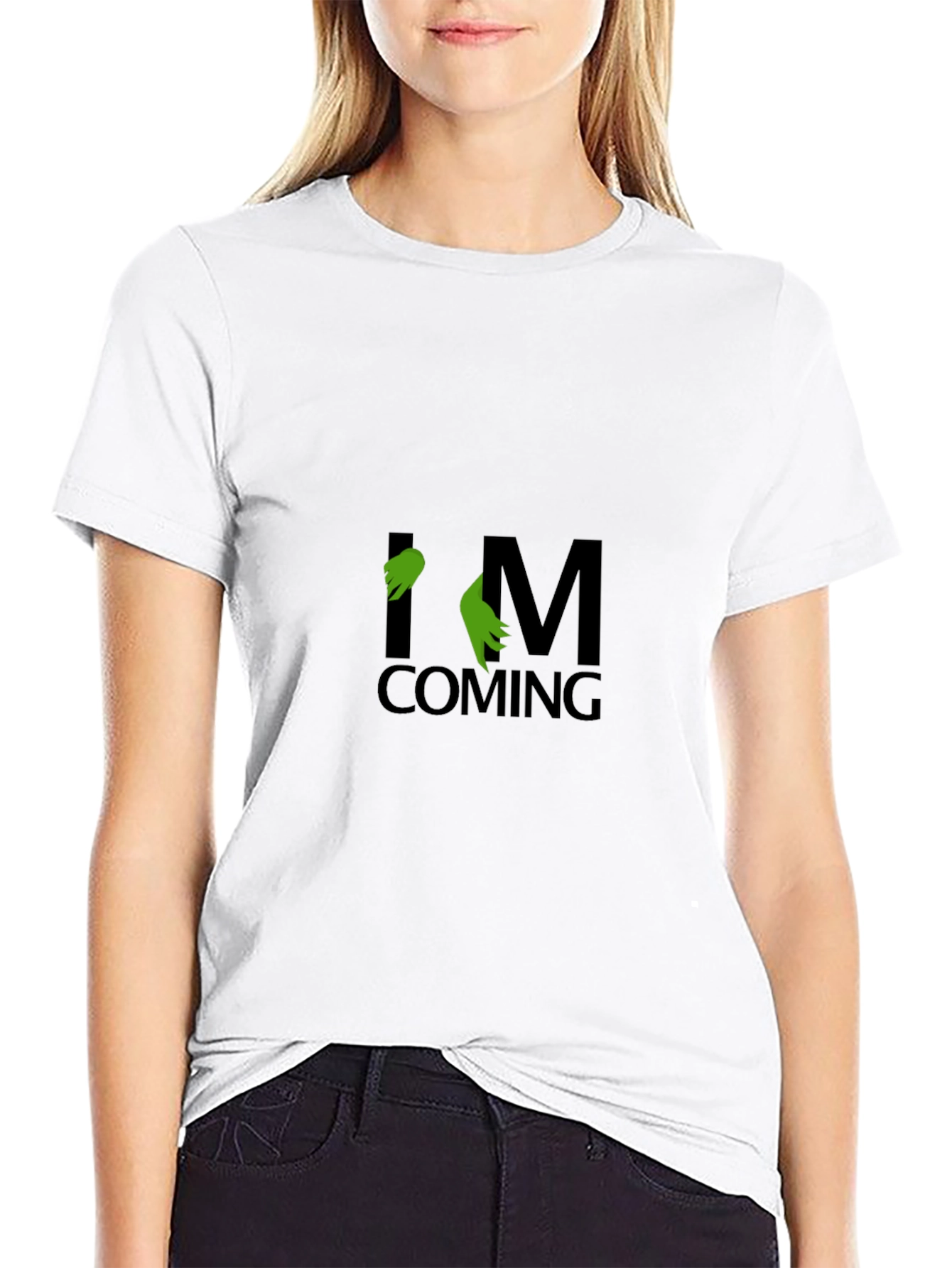 Grinch Im Coming Black T-Shirt