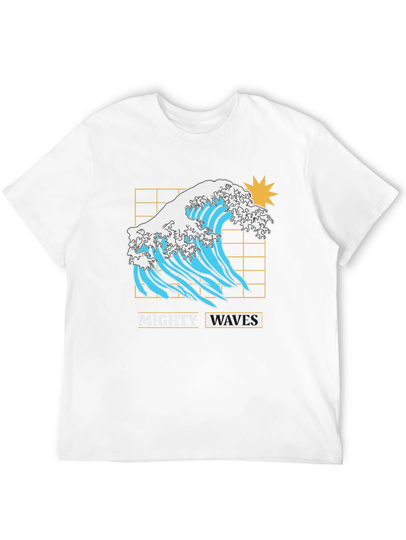 Mighty Waves Graphic Tee - Retro Style