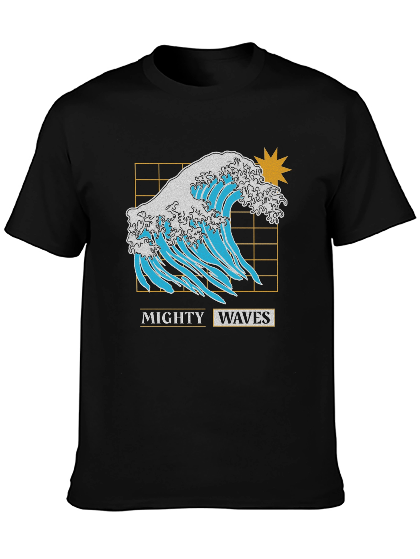 Mighty Waves Graphic Tee - Retro Style