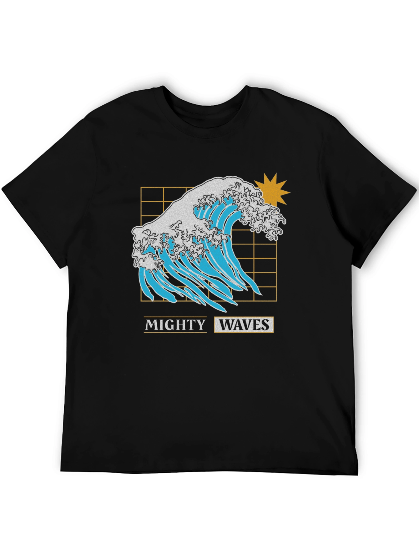 Mighty Waves Graphic Tee - Retro Style