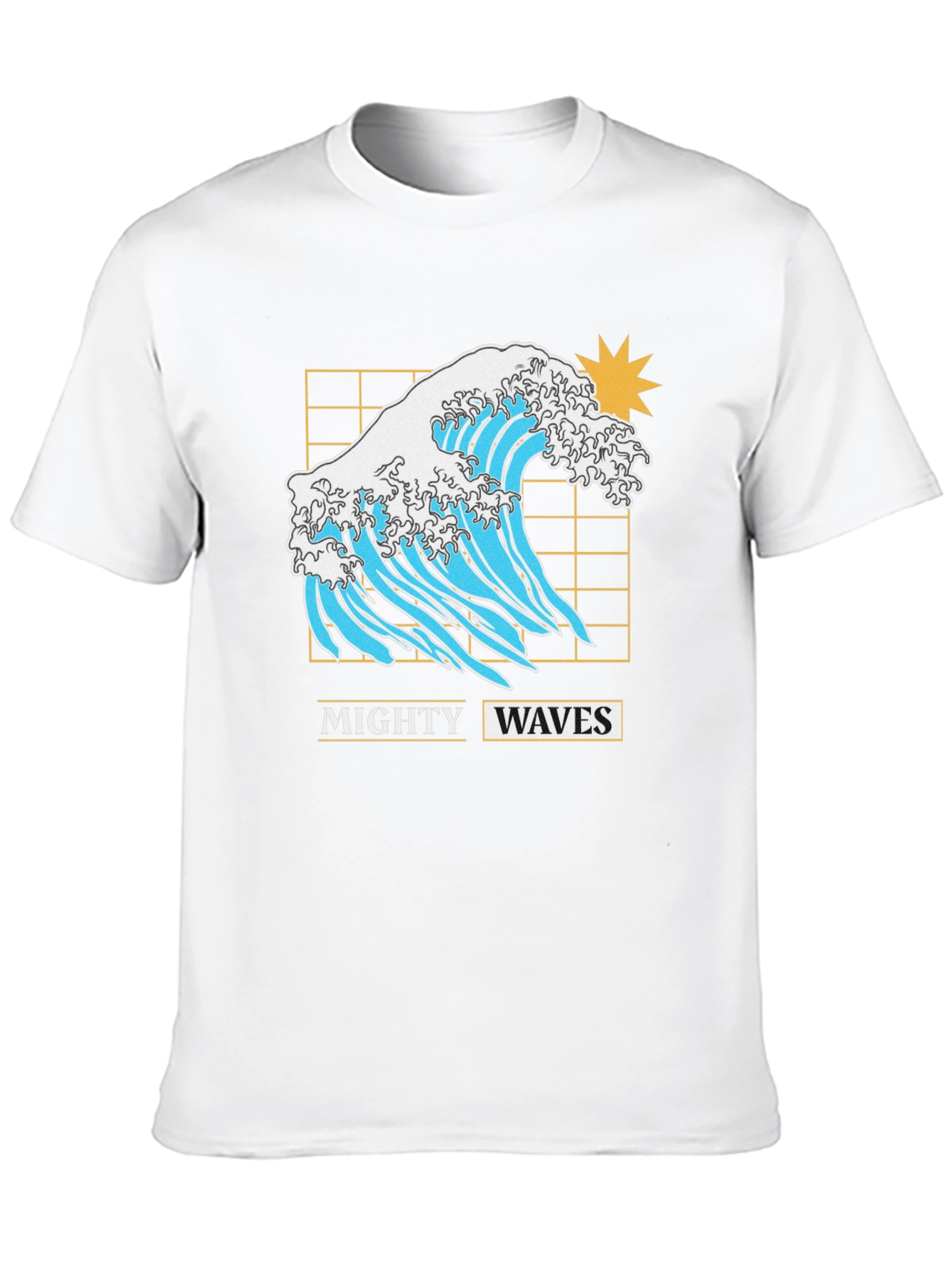 Mighty Waves Graphic Tee - Retro Style