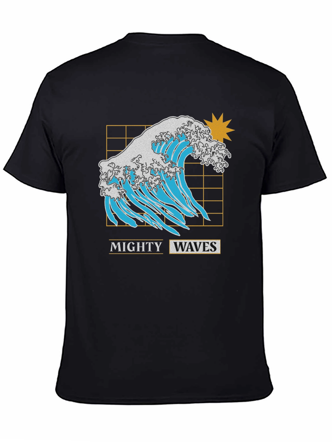 Mighty Waves Graphic Tee - Retro Style