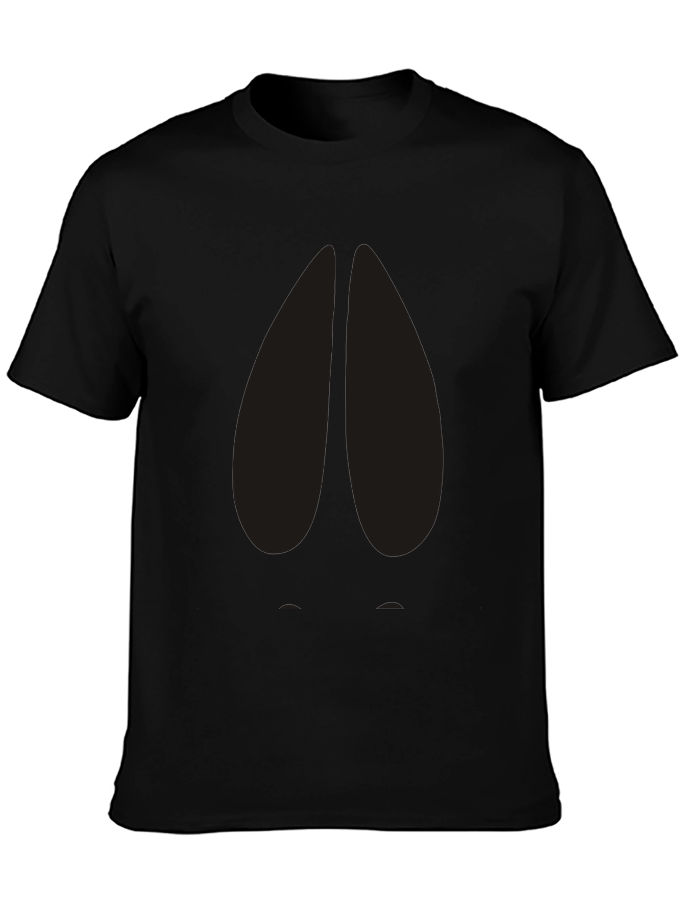 Black T-Shirt with Abstract Design
