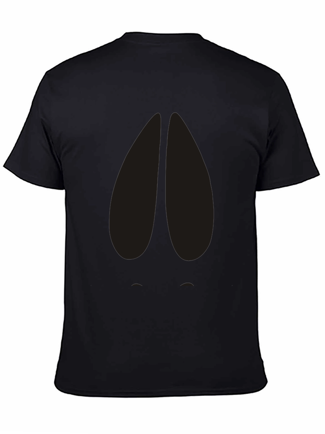 Black T-Shirt with Abstract Design