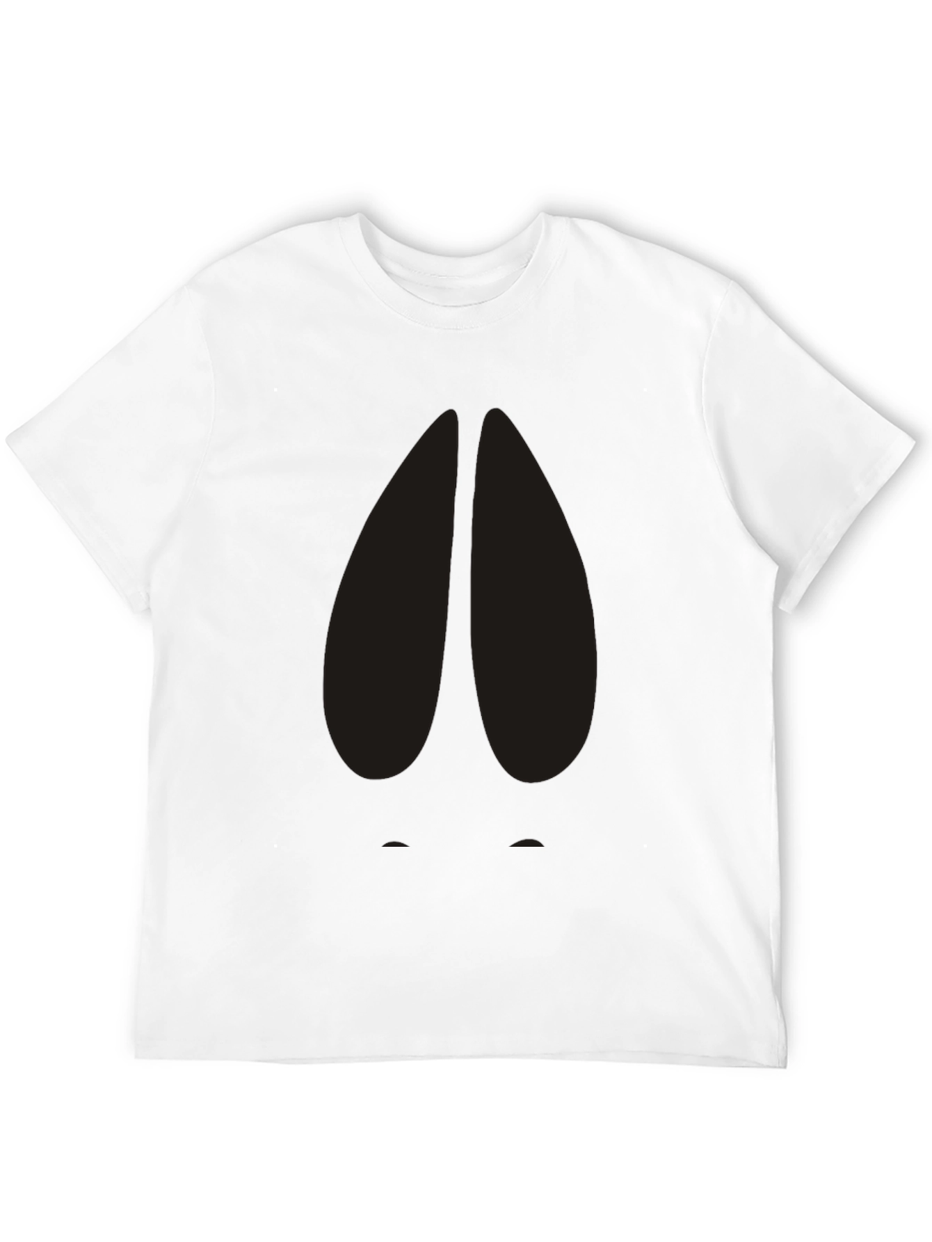 Black T-Shirt with Abstract Design