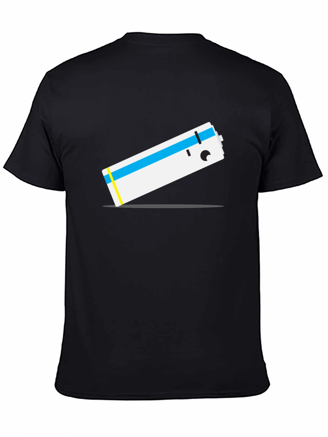 Cartoon Battery T-Shirt - Unique Graphic Tee