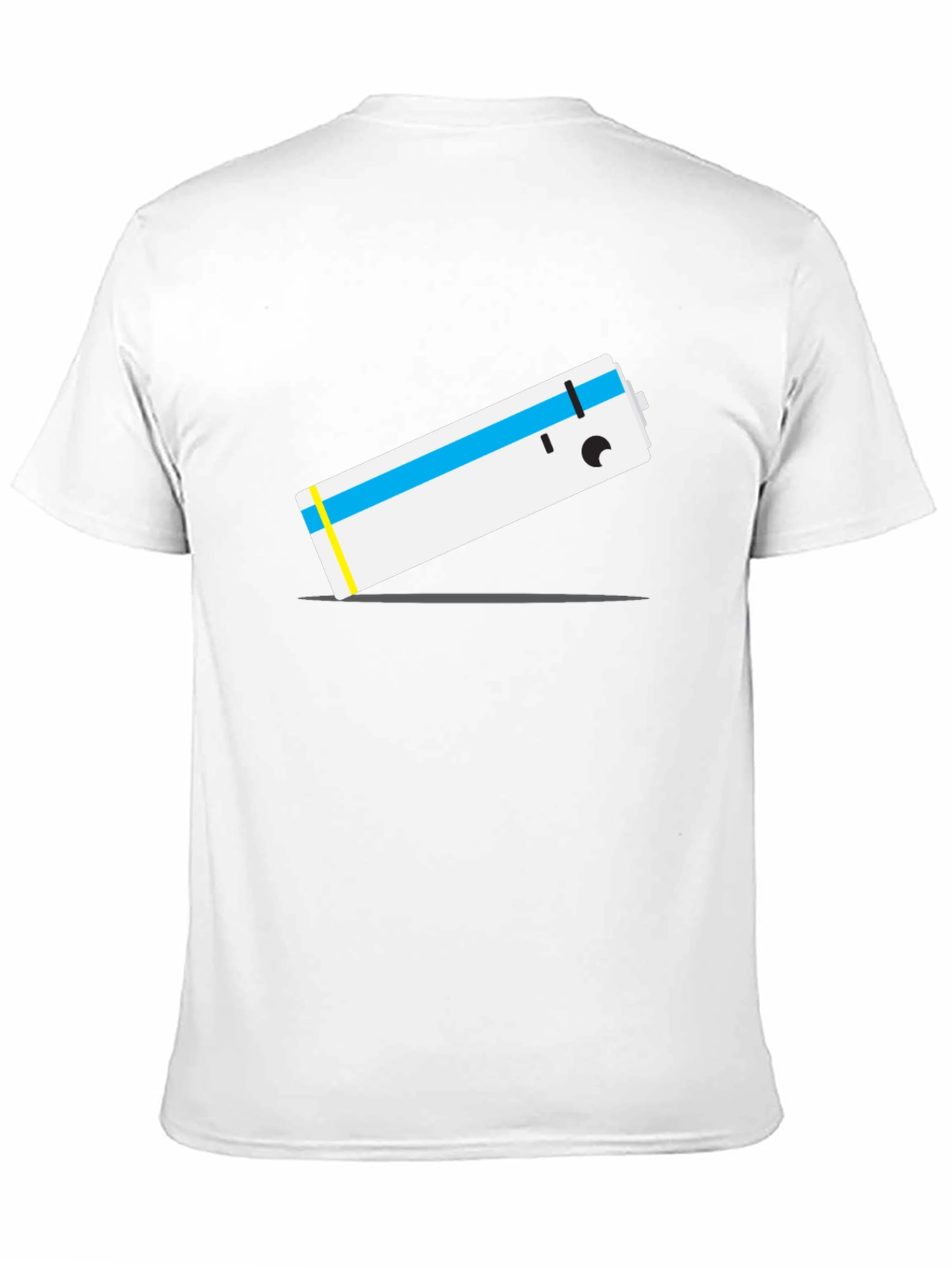 Cartoon Battery T-Shirt - Unique Graphic Tee