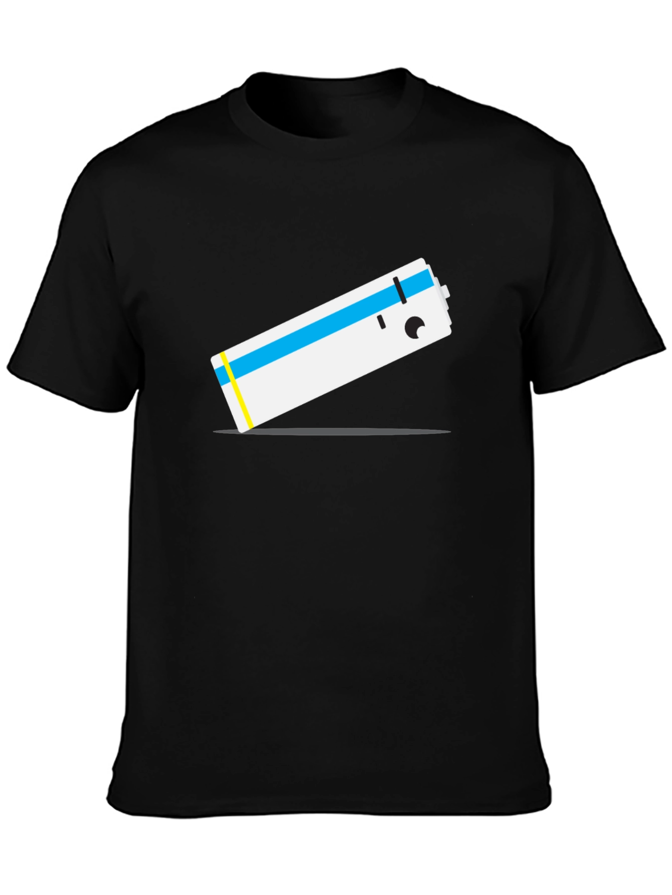 Cartoon Battery T-Shirt - Unique Graphic Tee