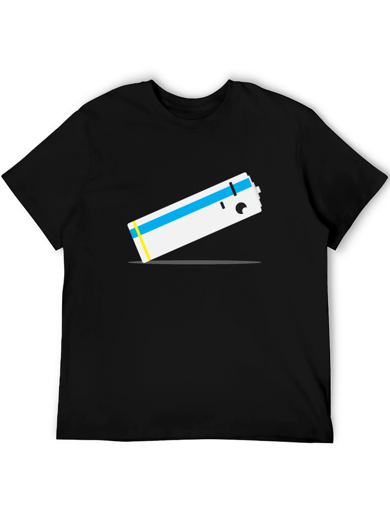 Cartoon Battery T-Shirt - Unique Graphic Tee